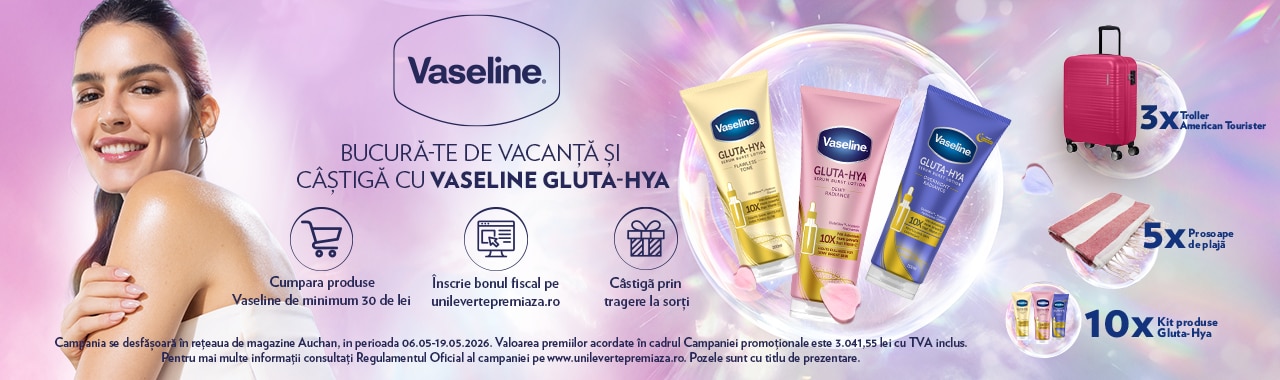 Bucură-te de vacanță și câștiga cu Vaseline Gluta-Hya
