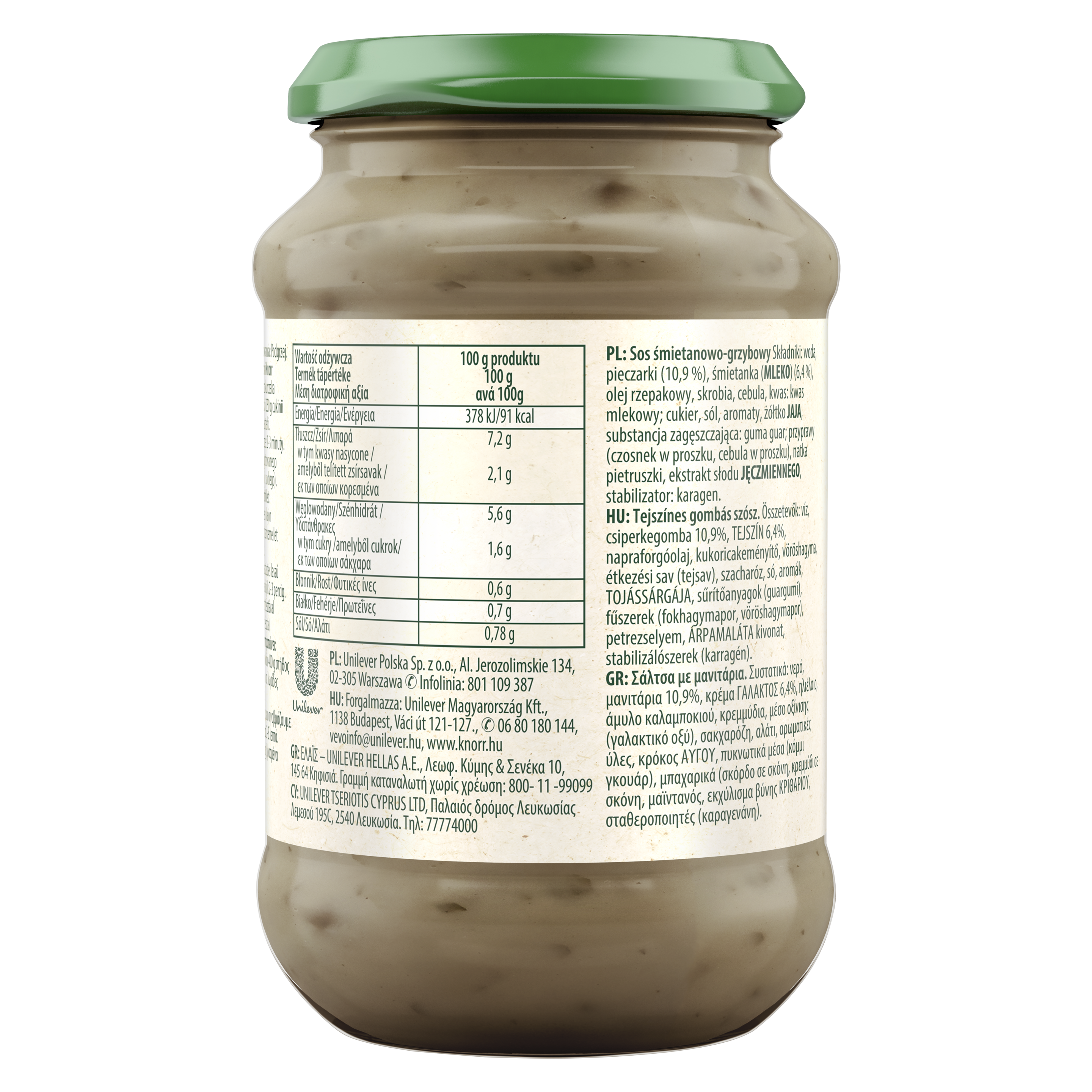 Knorr Tejszínes-gombás szósz