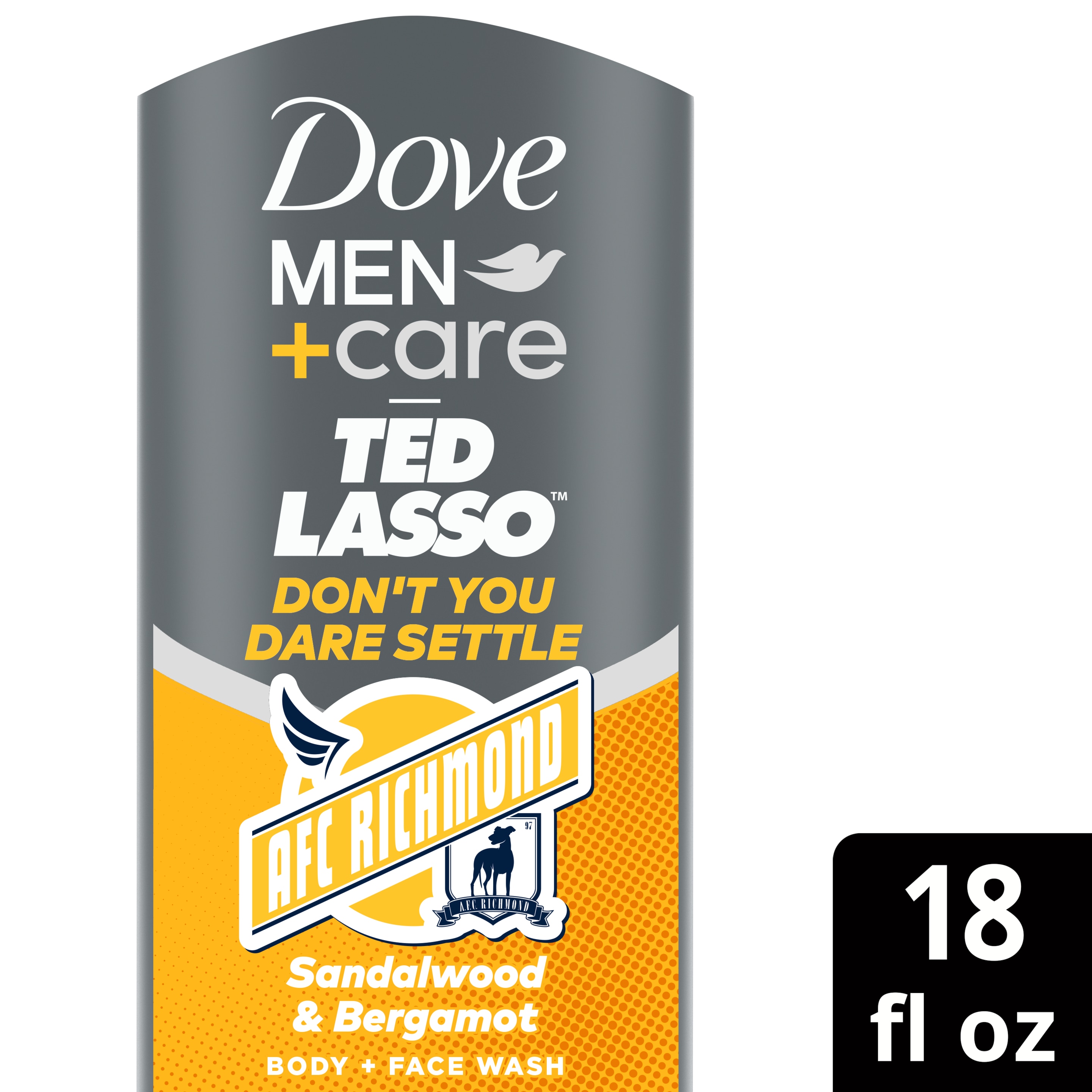 Dove Men+Care Ted Lasso Body Wash  Dont You Dare Settle  18 FO packshot