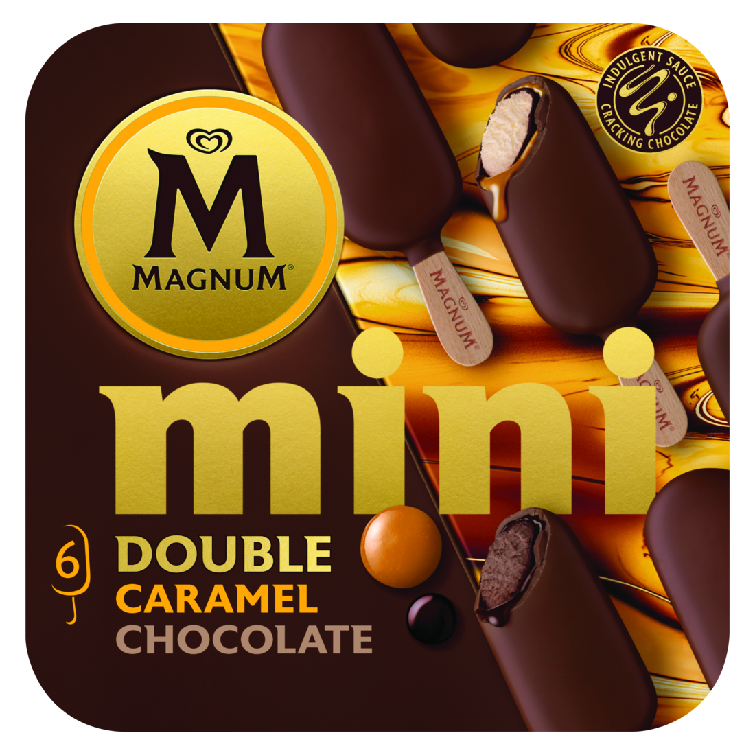 Magnum Mini Double Caramel Chocolate packshot
