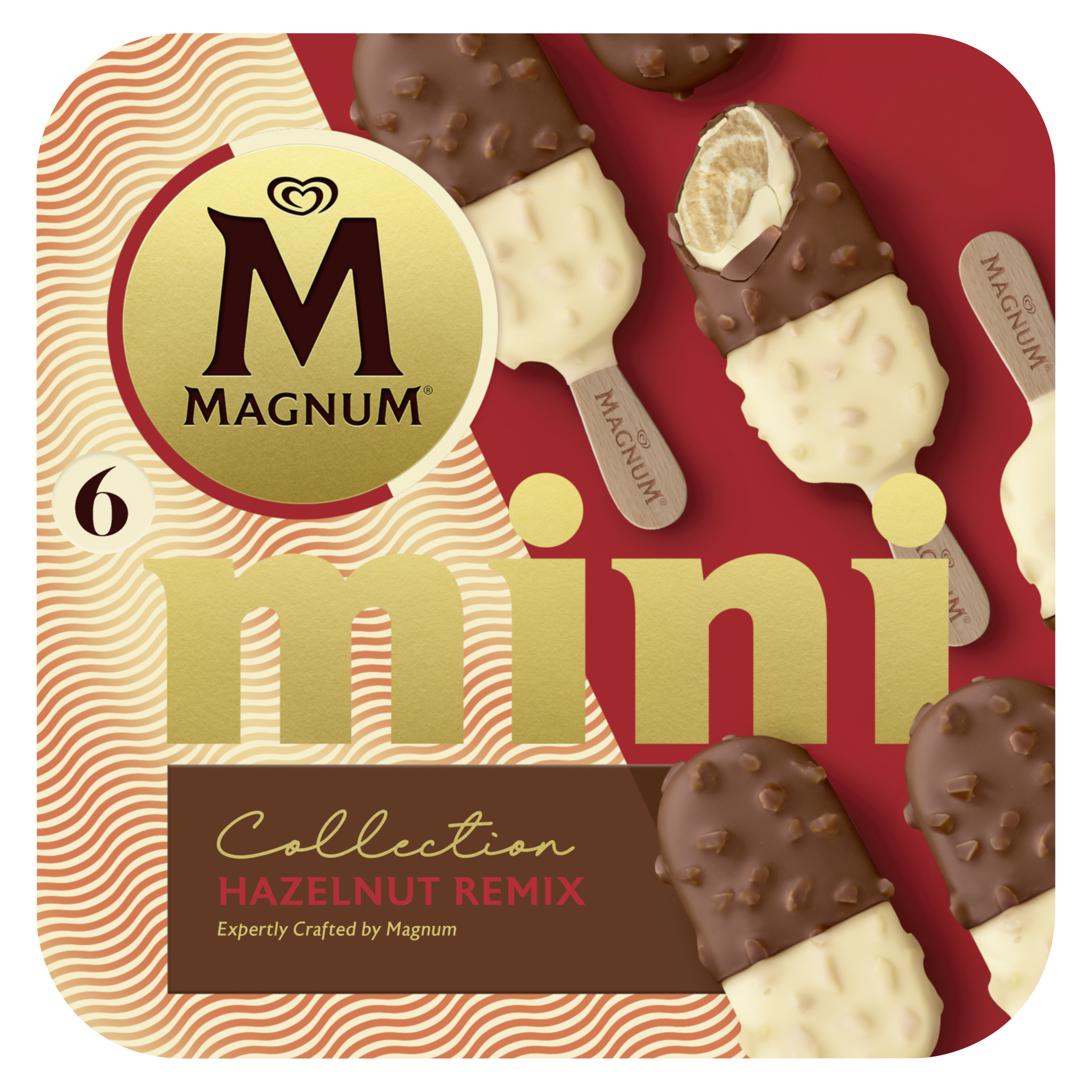 MAGNUM MINI NOCCIOLA REMIX X6 packshot