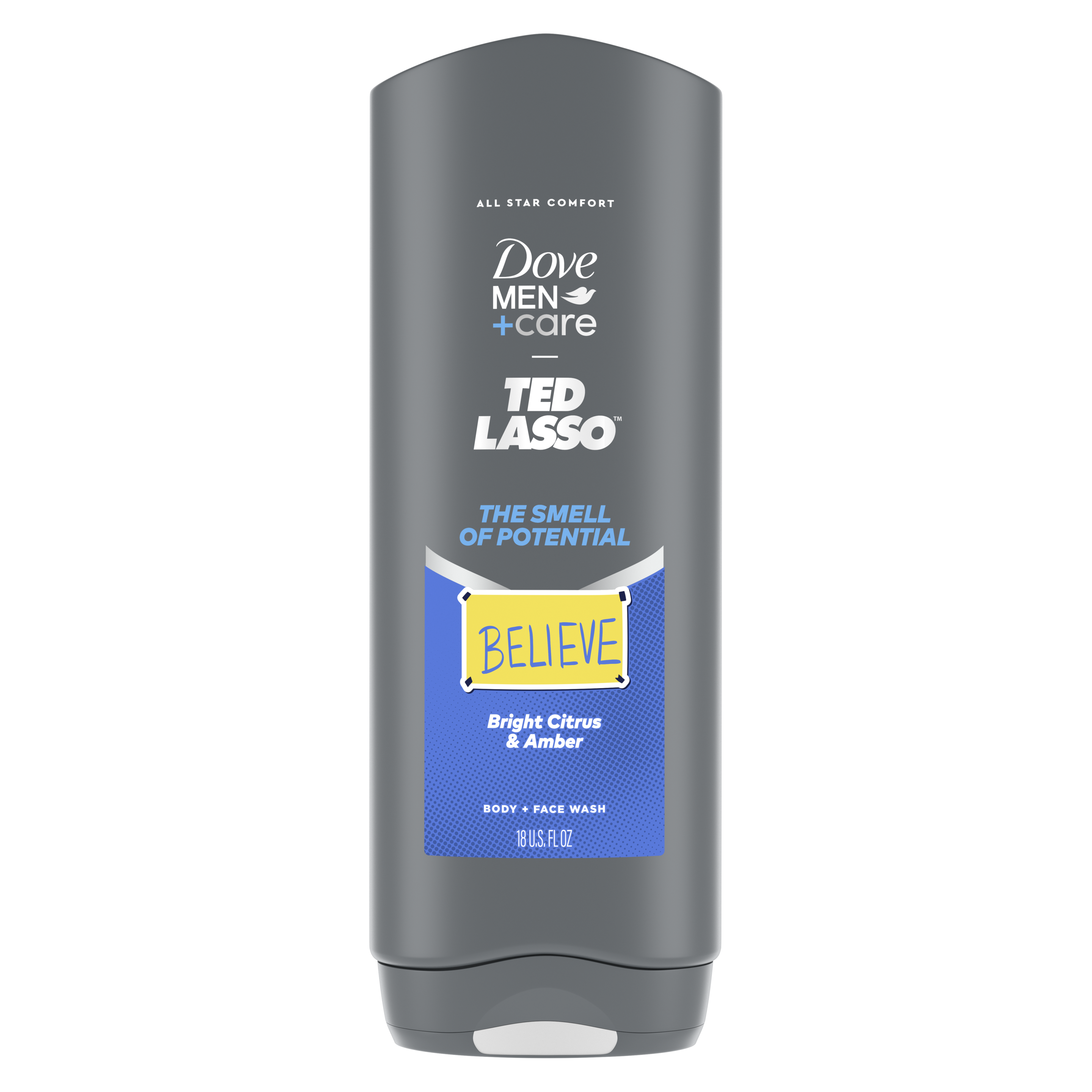 Dove Men+Care Limited Edition Ted Lasso The Smell of Potential Body Wash for Hydrated Skin 18 fl oz packshot