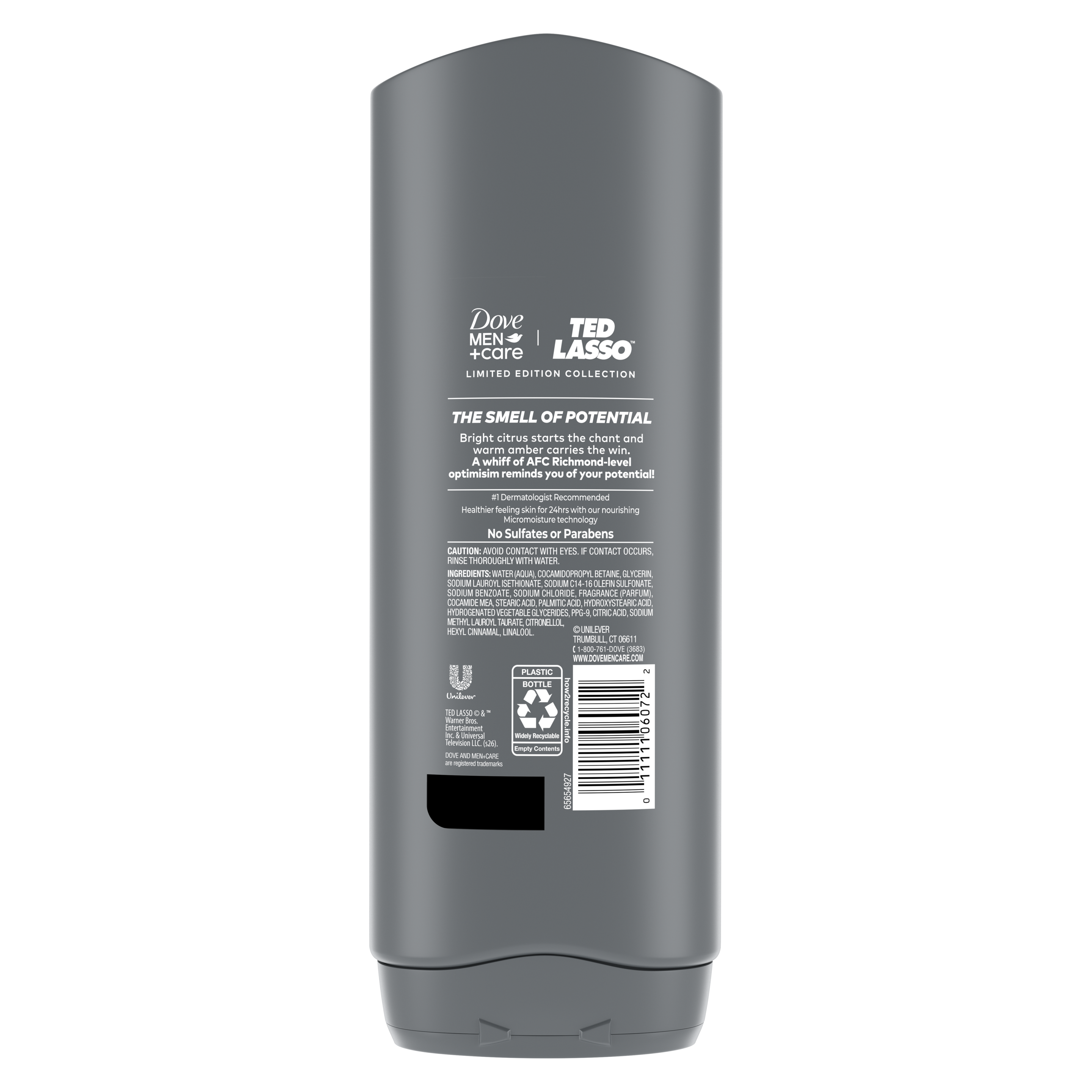Dove Men+Care Limited Edition Ted Lasso The Smell of Potential Body Wash for Hydrated Skin 18 fl oz