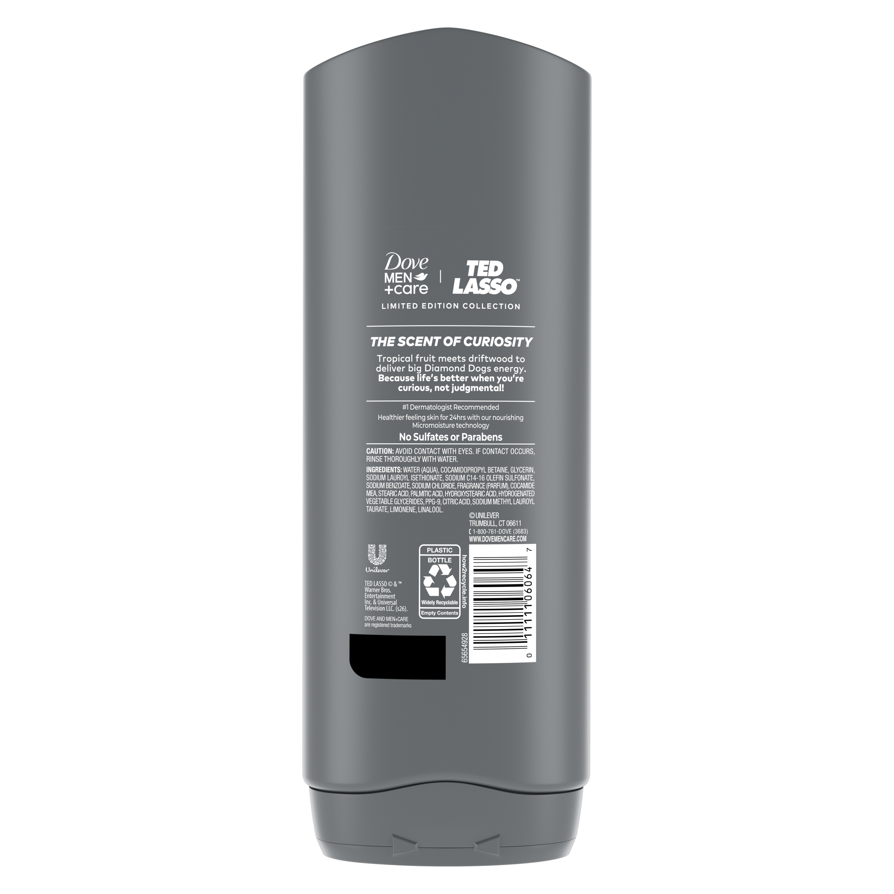 Dove Men+Care Limited Edition Ted Lasso Scent of Curiosity Body & Face Wash for Hydrated Skin 18 fl oz
