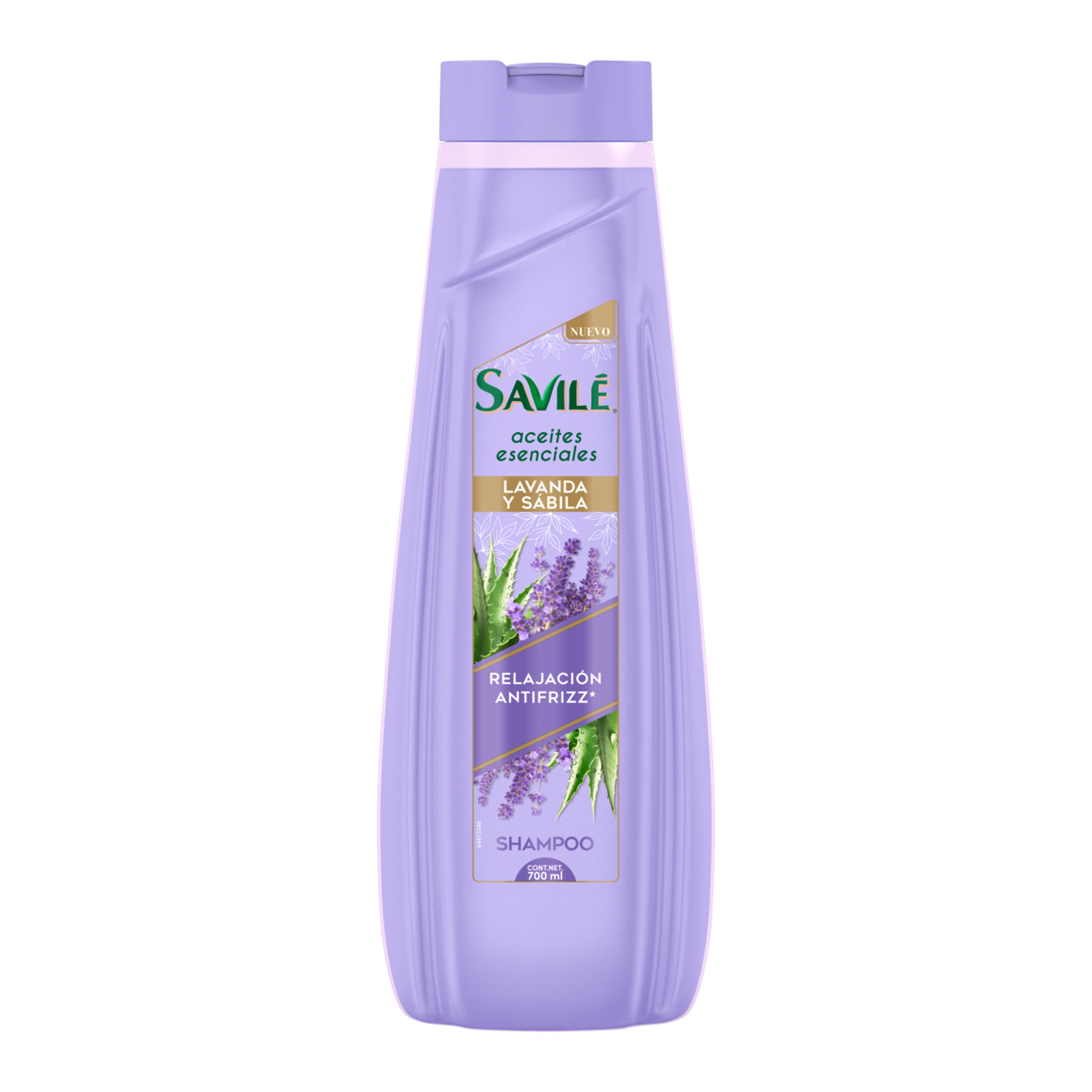 Shampoo Savilé Aceites Esenciales Lavanda y Sábila packshot