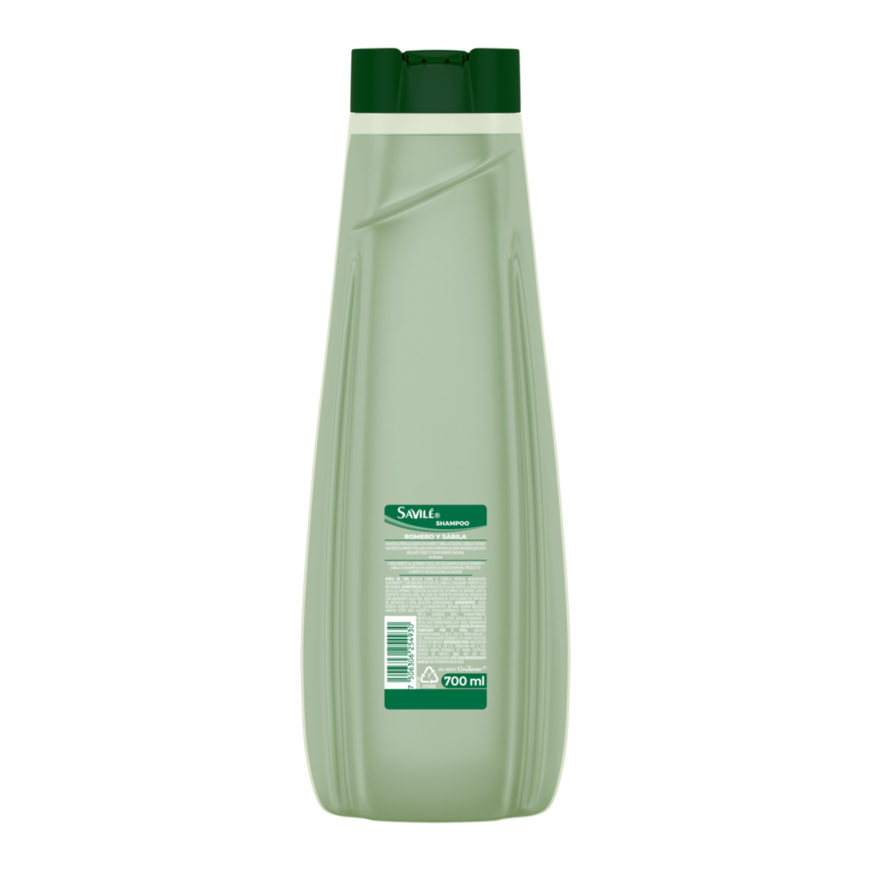 Shampoo Savilé Aceites Esenciales Romero y Sábila
