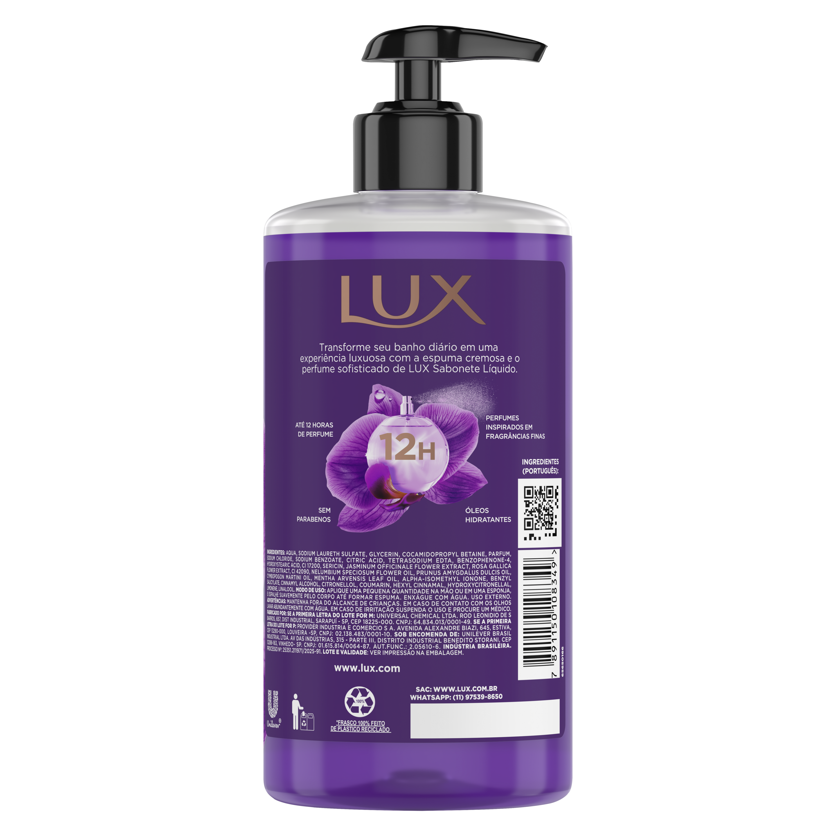 Sabonete Líquido LUX Orquídea Negra