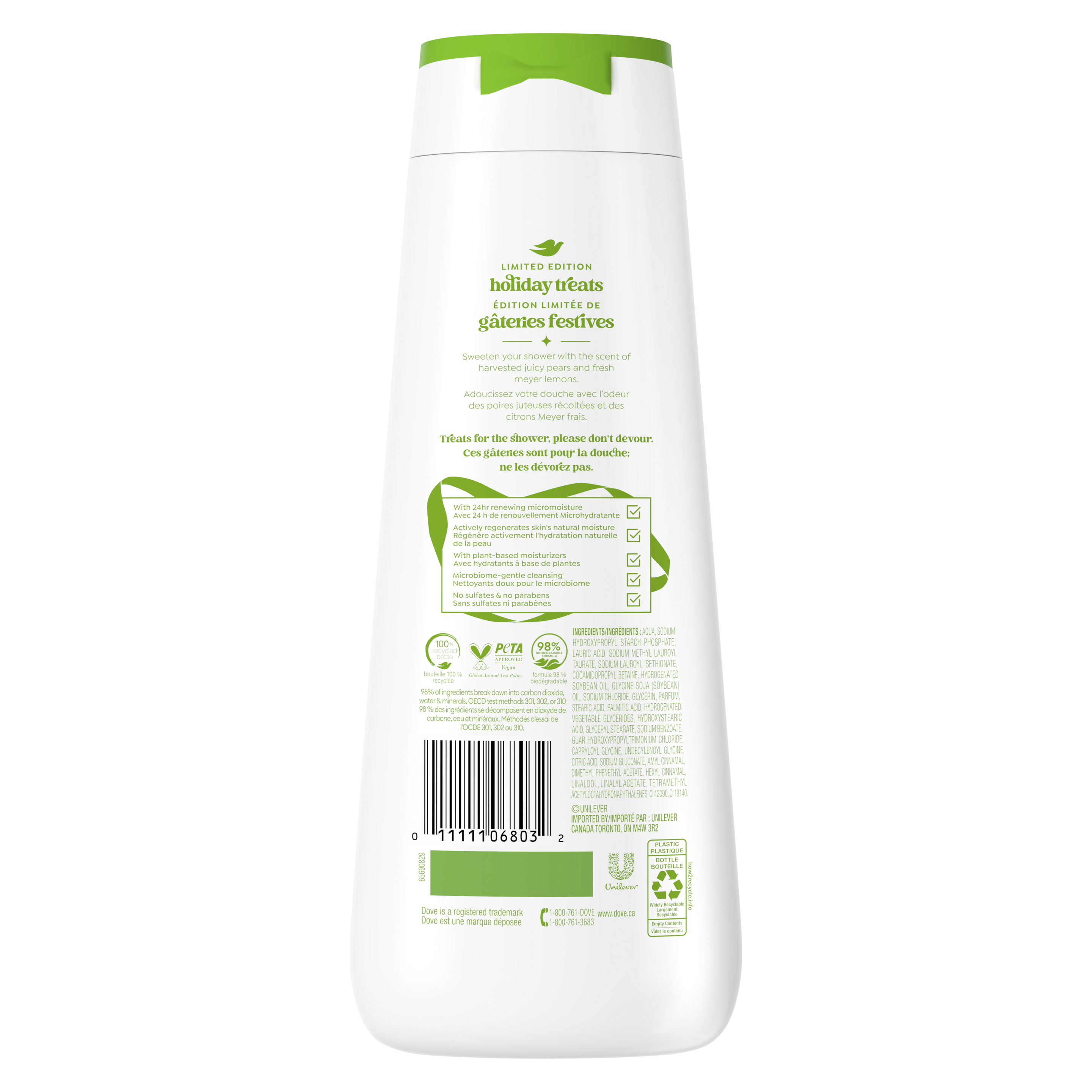 Dove Limited Edition Pear Delight Body Wash