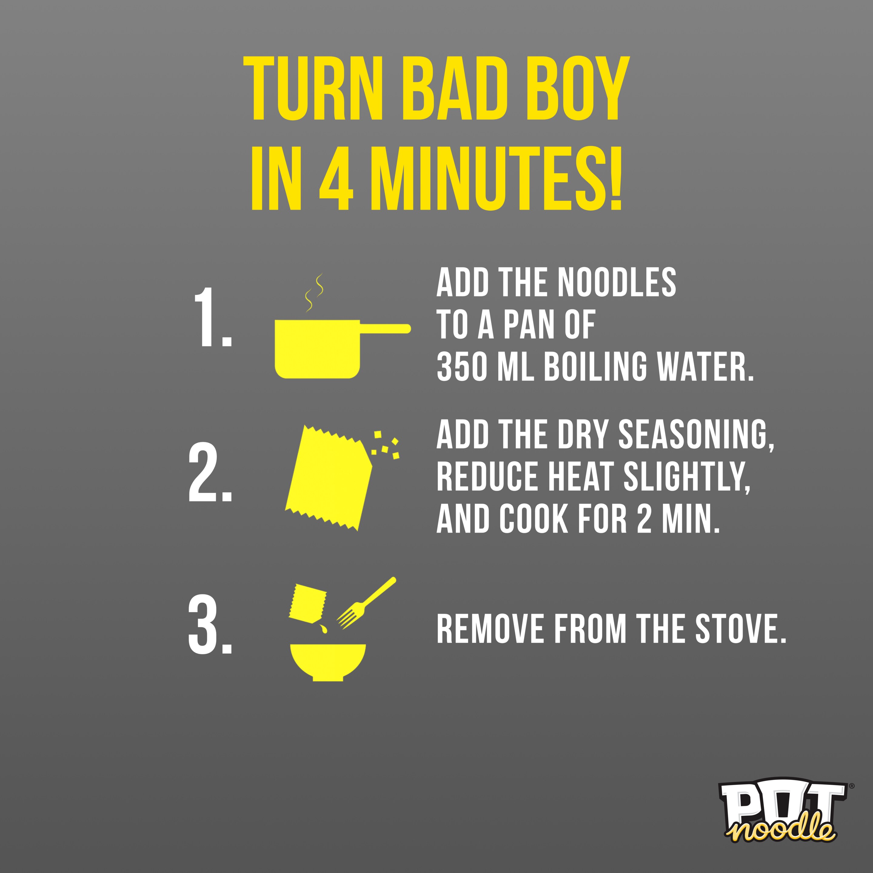 Pot Noodle Bombay Bad Boy Instant Noodles Block 115 g