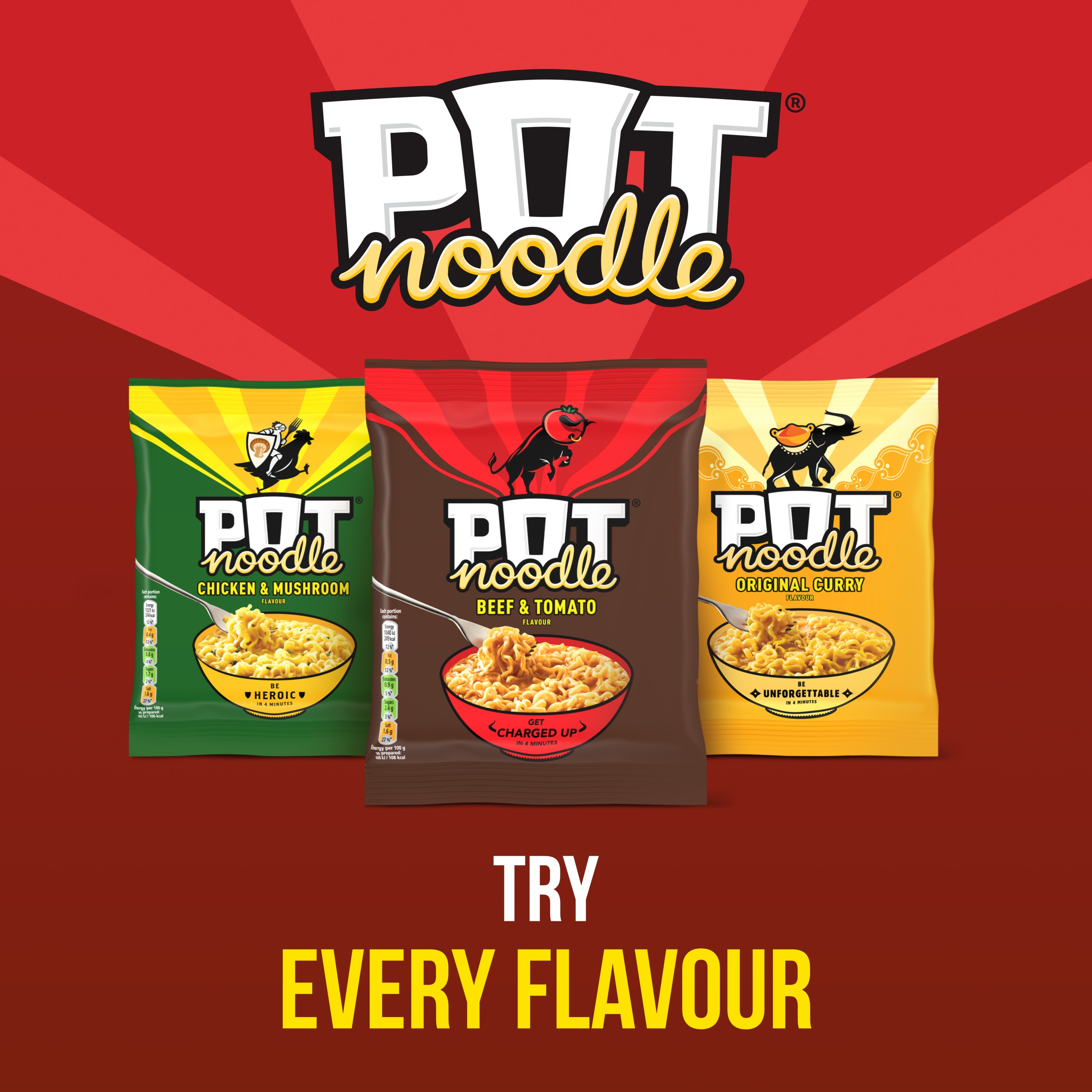 Pot Noodle Beef & Tomato packshot
