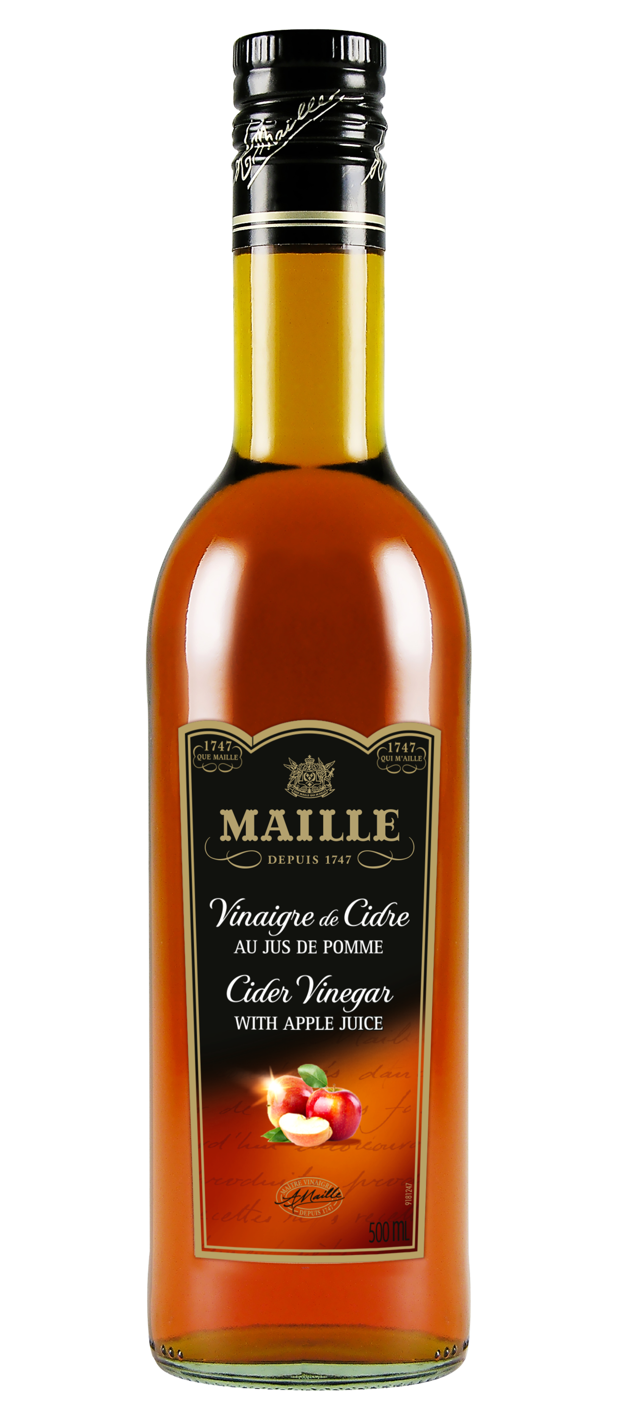 Maille Cider Vinegar with Apple Juice 500 mL packshot