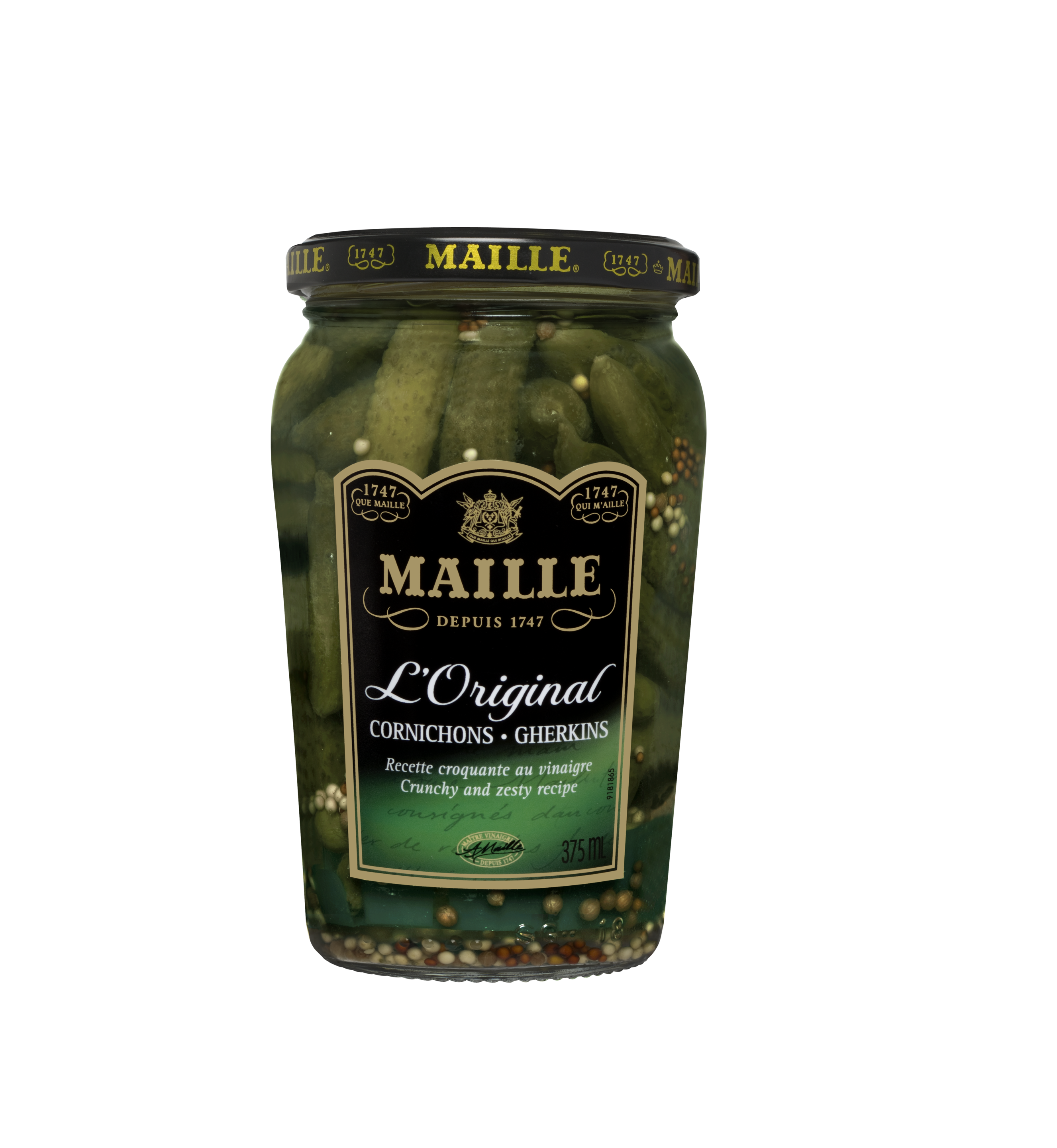 Maille Crunchy Mini Gherkins 375 mL packshot