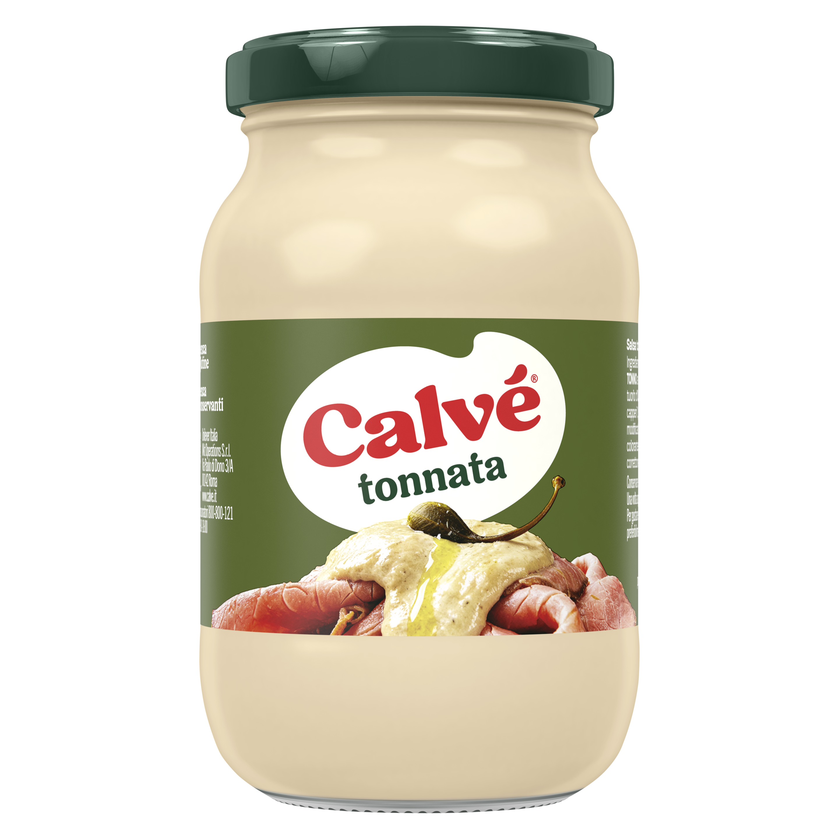La Salsa Tonnata Calvé dona un gusto cremoso e delicato ai tuoi piatti a base di  carni bianche packshot