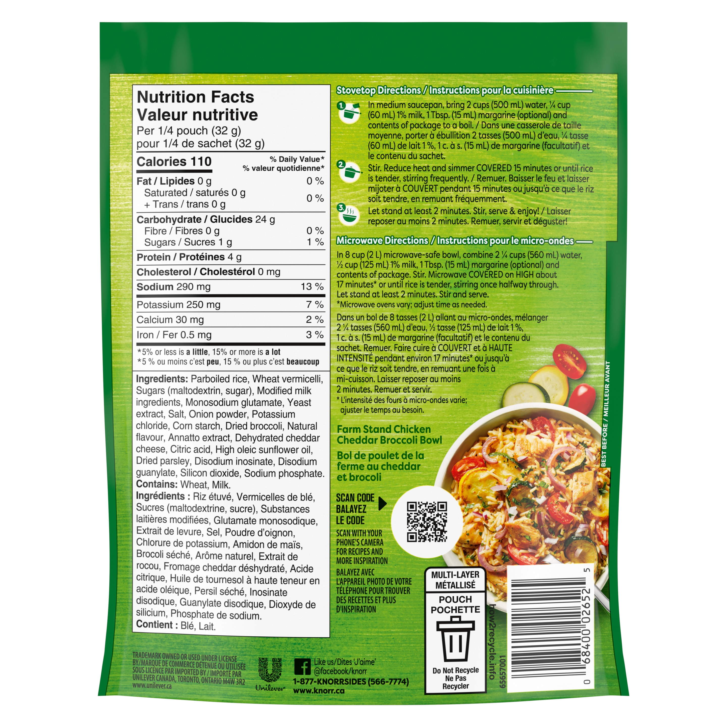 Sidekicks® Cheddar Broccoli Rice Side Dish
