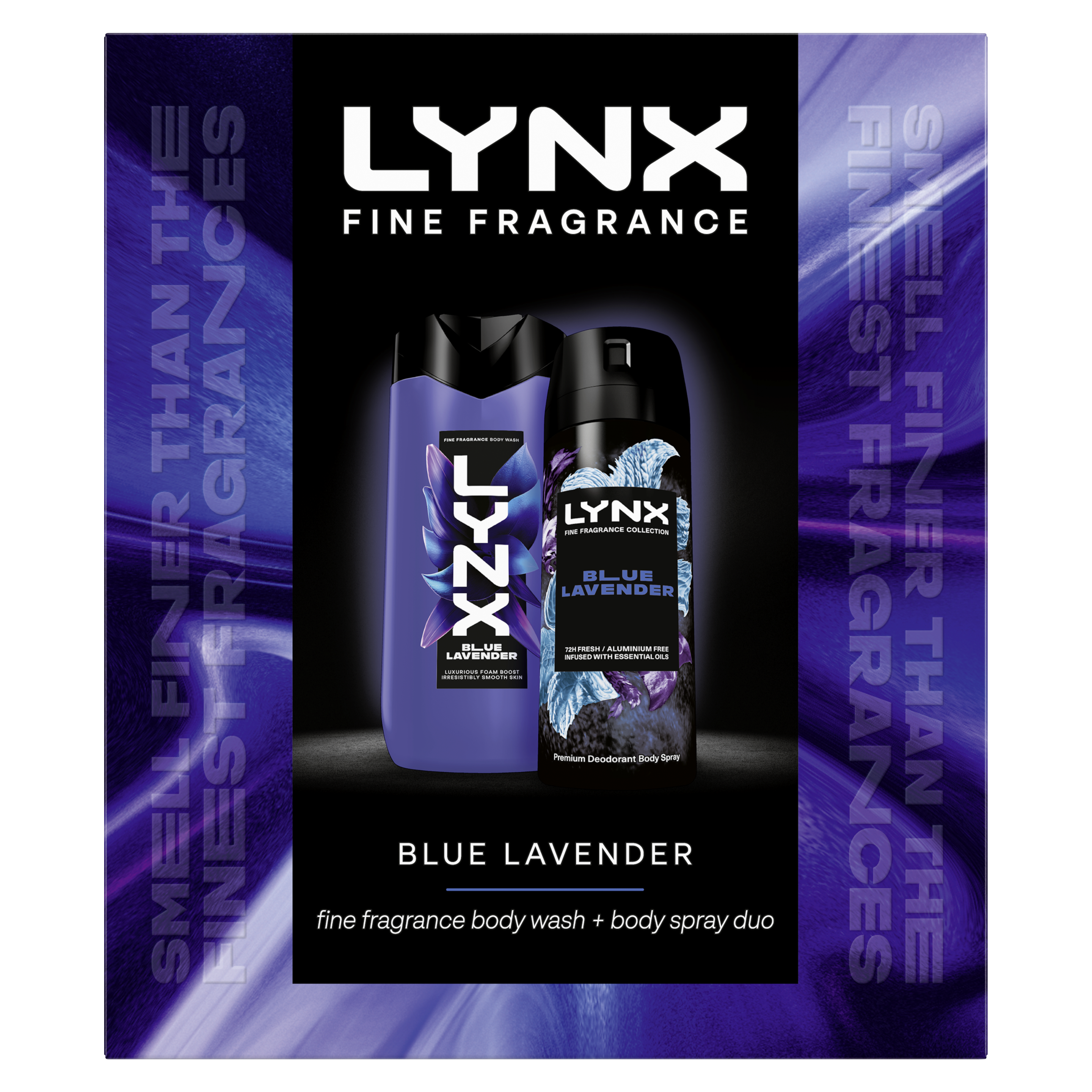 Lynx Fine Fragrance Blue Lavender Body Spray & Body Wash Gift Set packshot