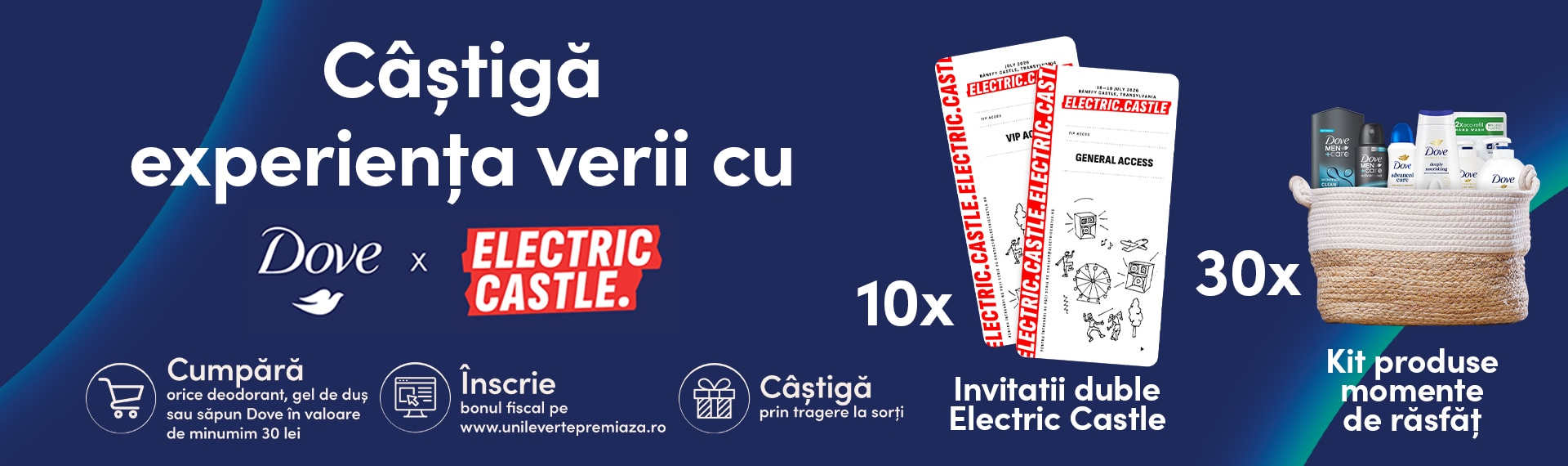 Câștigă experiența verii cu Dove la Electric Castle