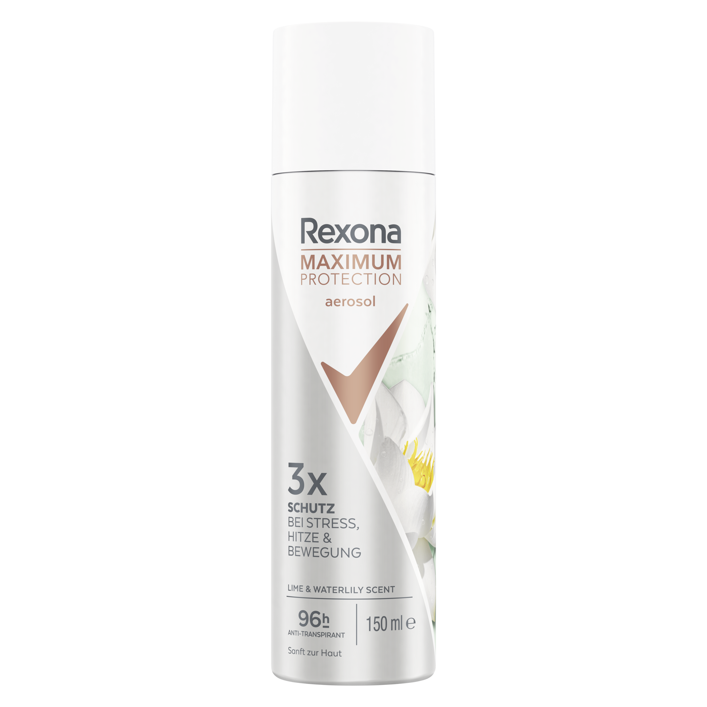 Rexona Maximum Protection Lime & Waterlily Scent Anti-Transpirant Deospray 150ml packshot