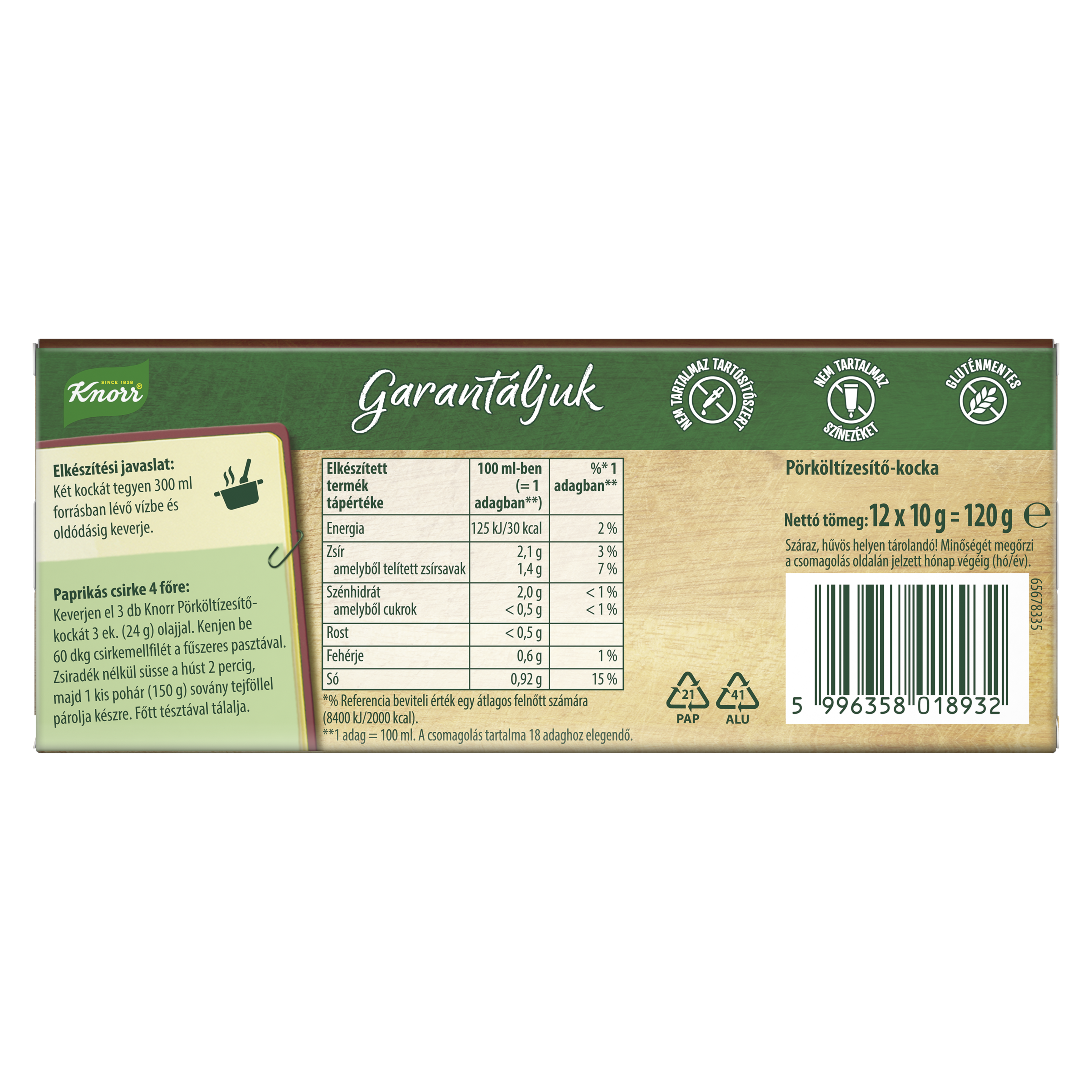 Knorr Pörköltízesítő-kocka