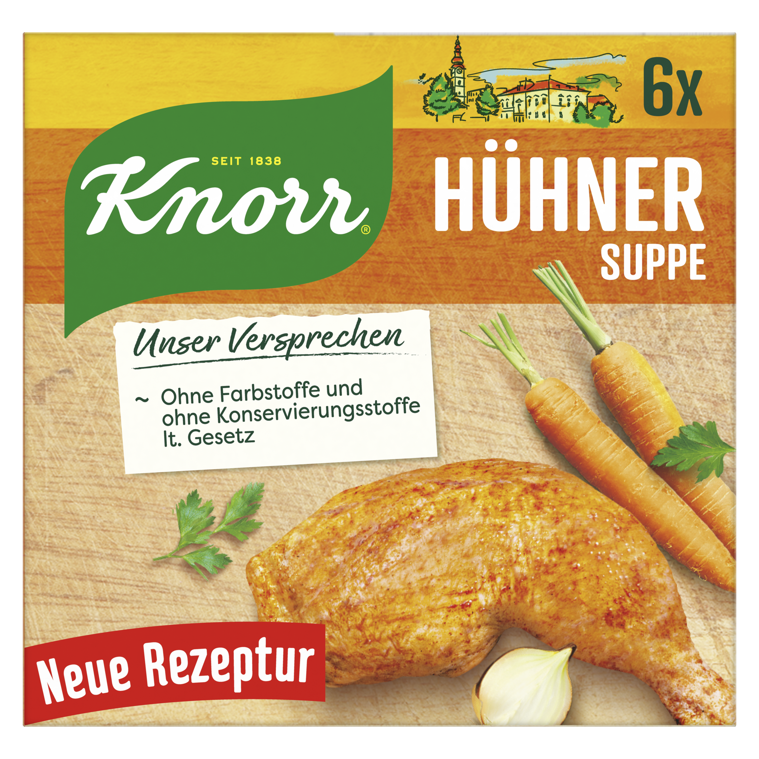 Knorr Hühnersuppe Würfel 12 Portionen packshot