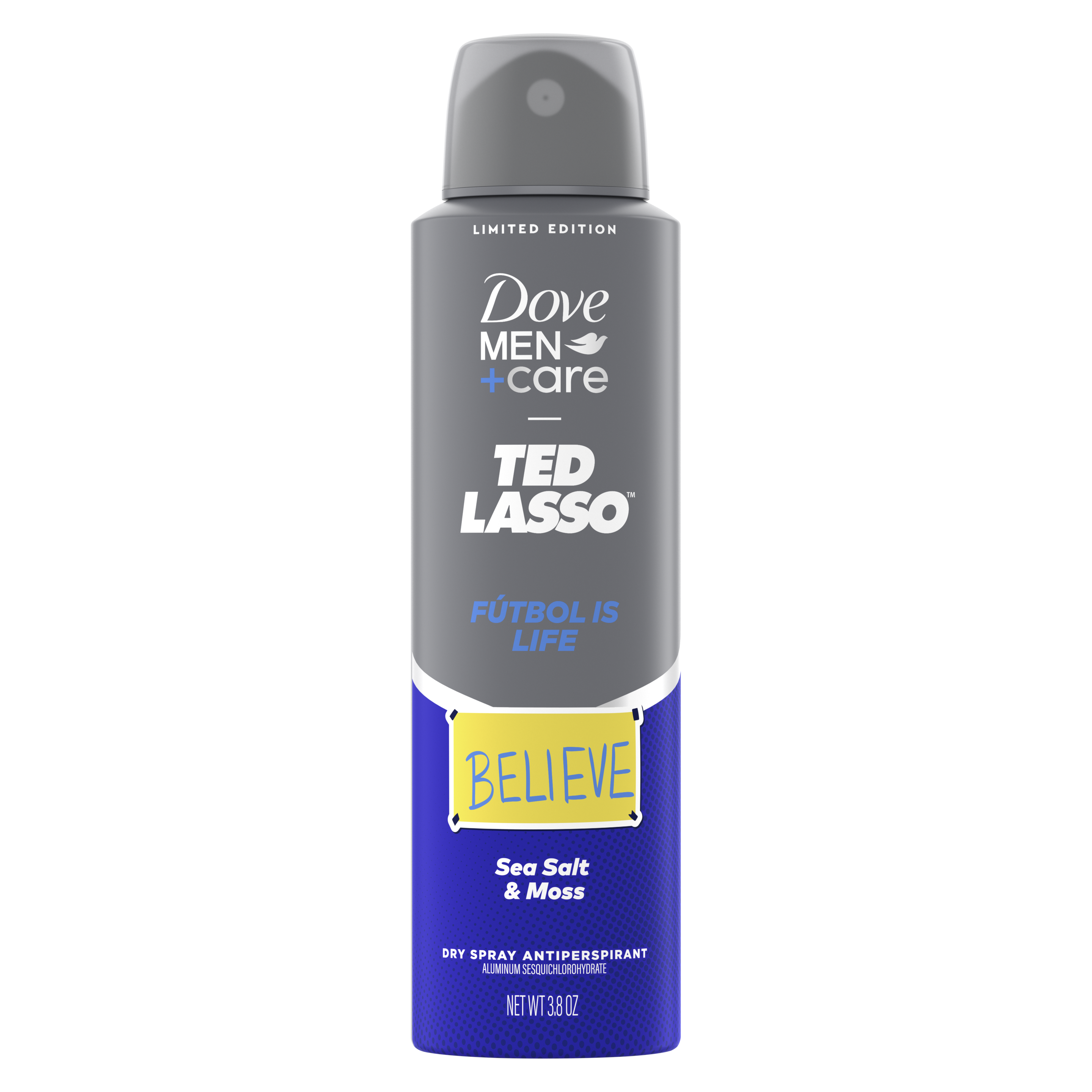 Dove Men+Care Ted Lasso Futbol is Life Dry Spray 3.8oz