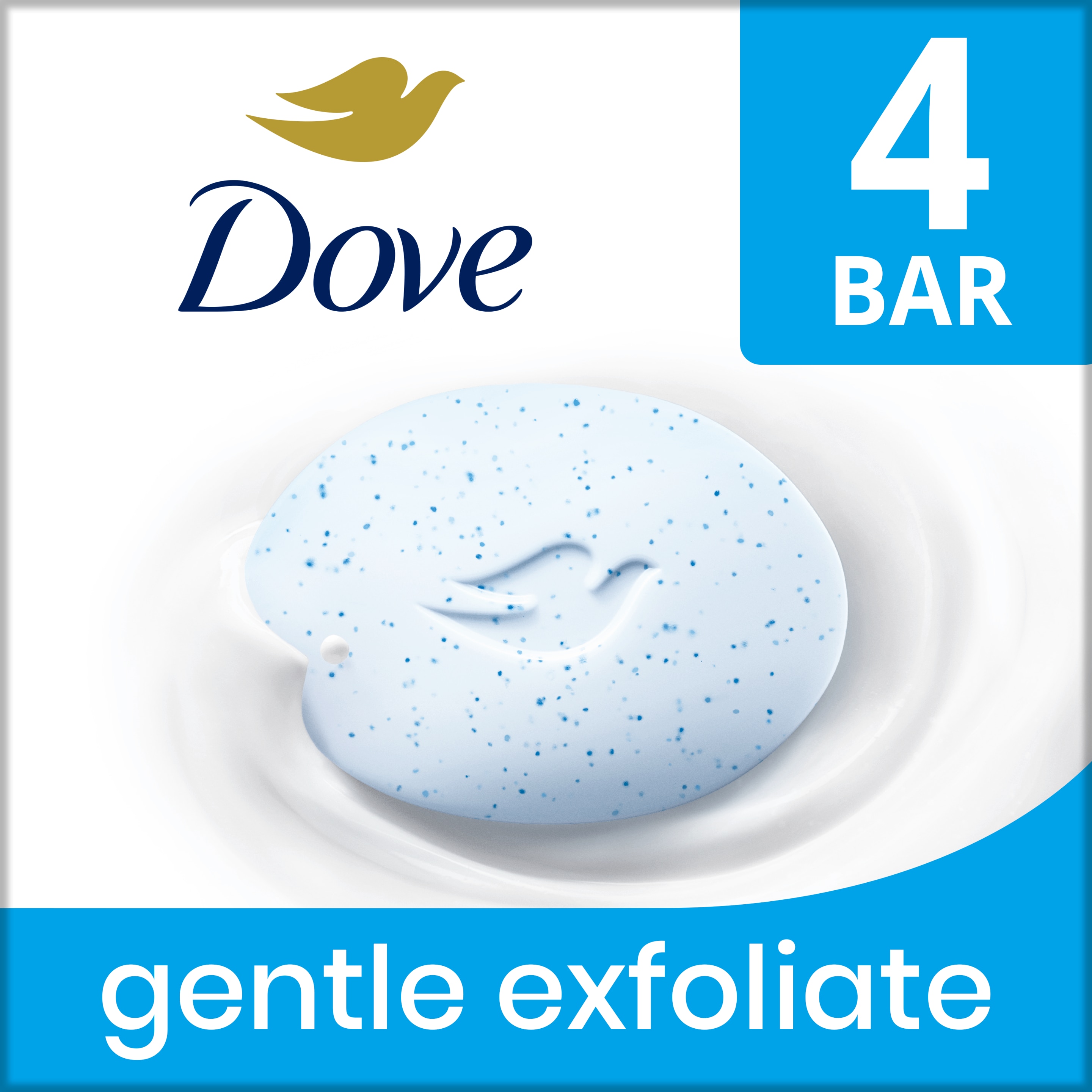 Dove Gentle Exfoliating Beauty Bar 4 Bar 3.75 oz