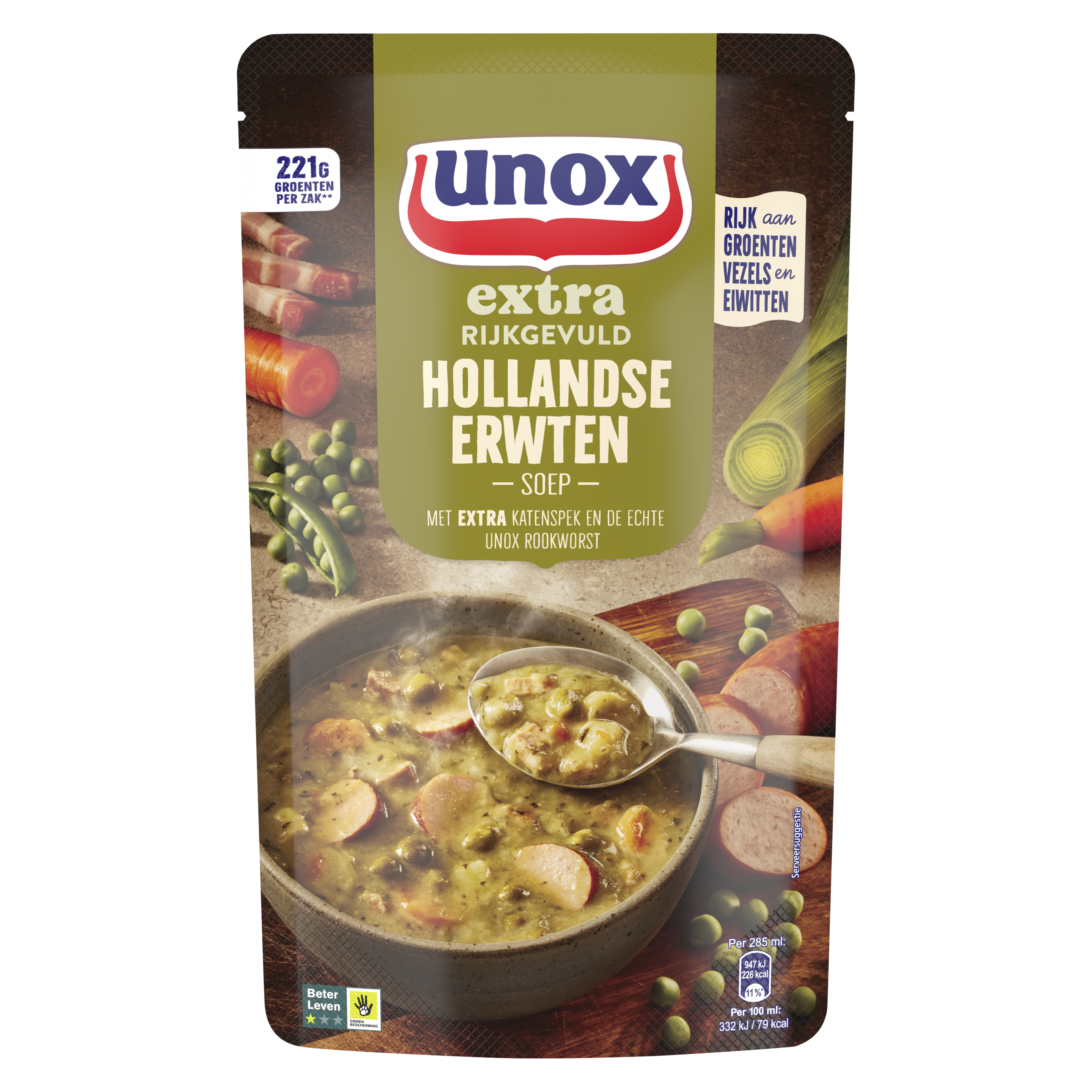 Unox  Soep In Zak Erwtensoep 570 ml packshot