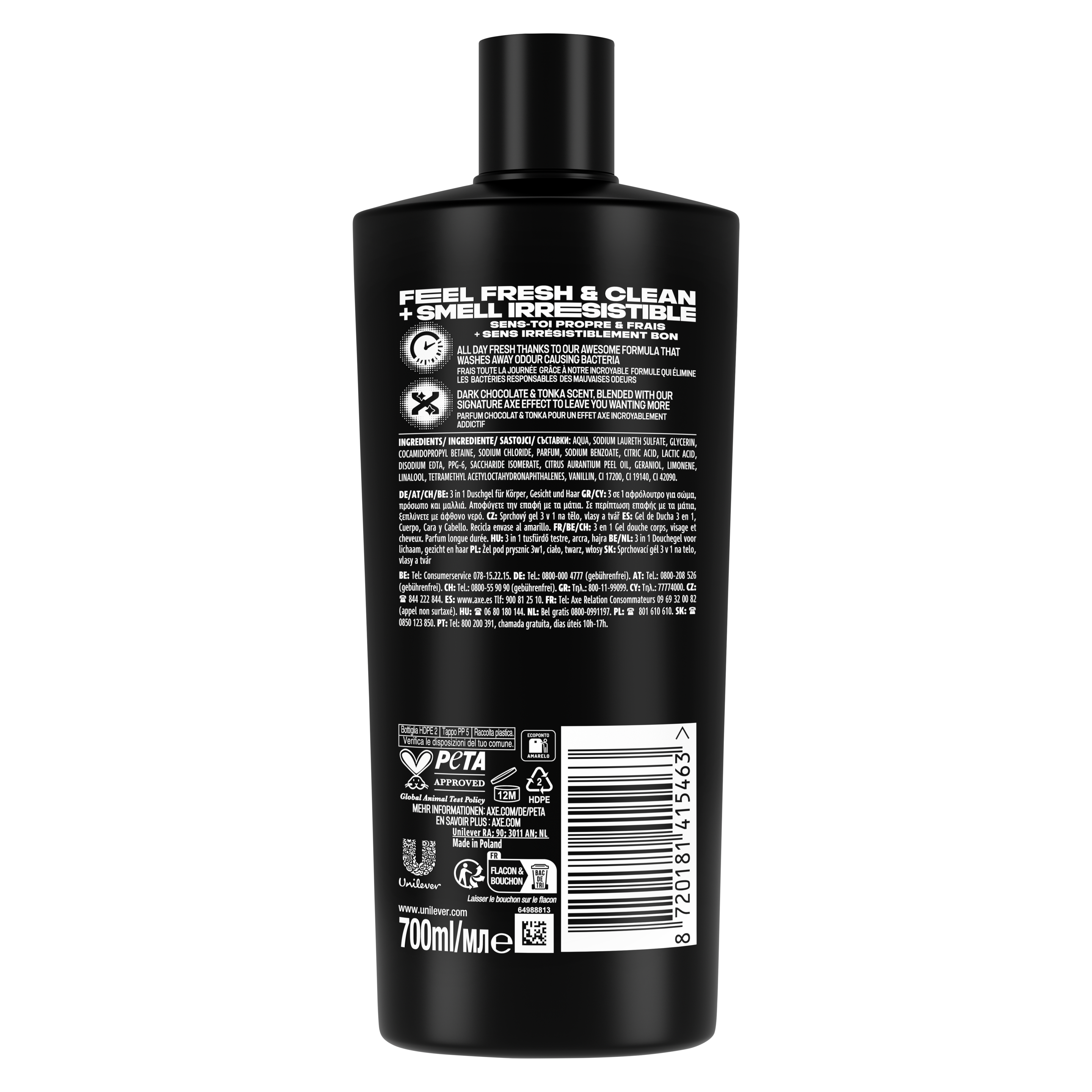 Гель для душу AXE Dark Temptation 700ml