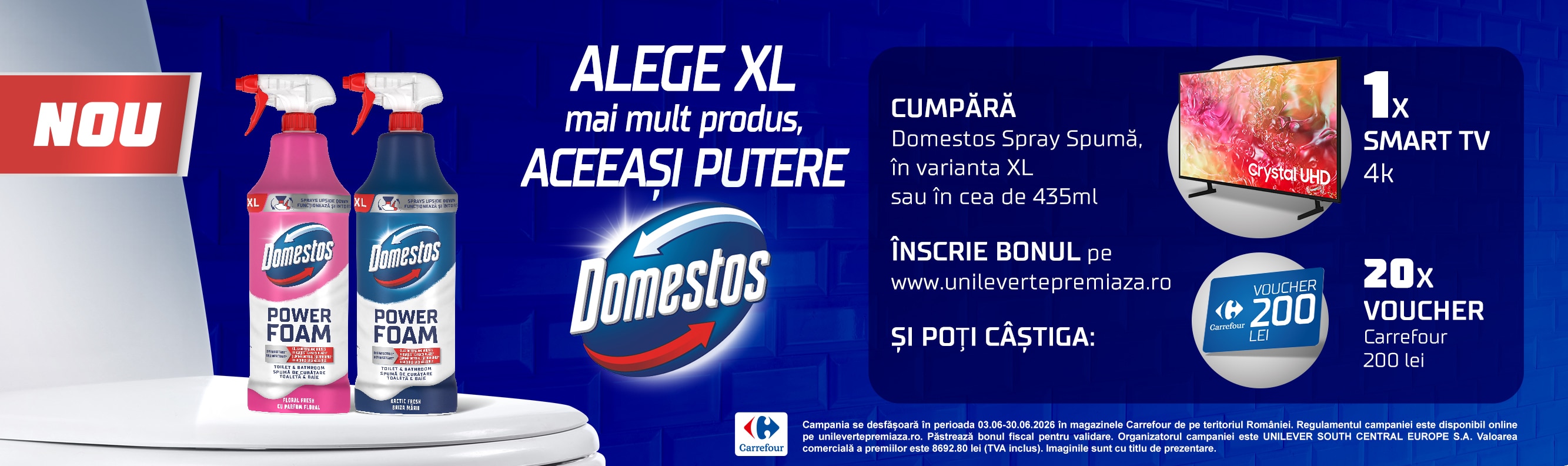 Campanie Domestos Spray Spumă în Carrefour