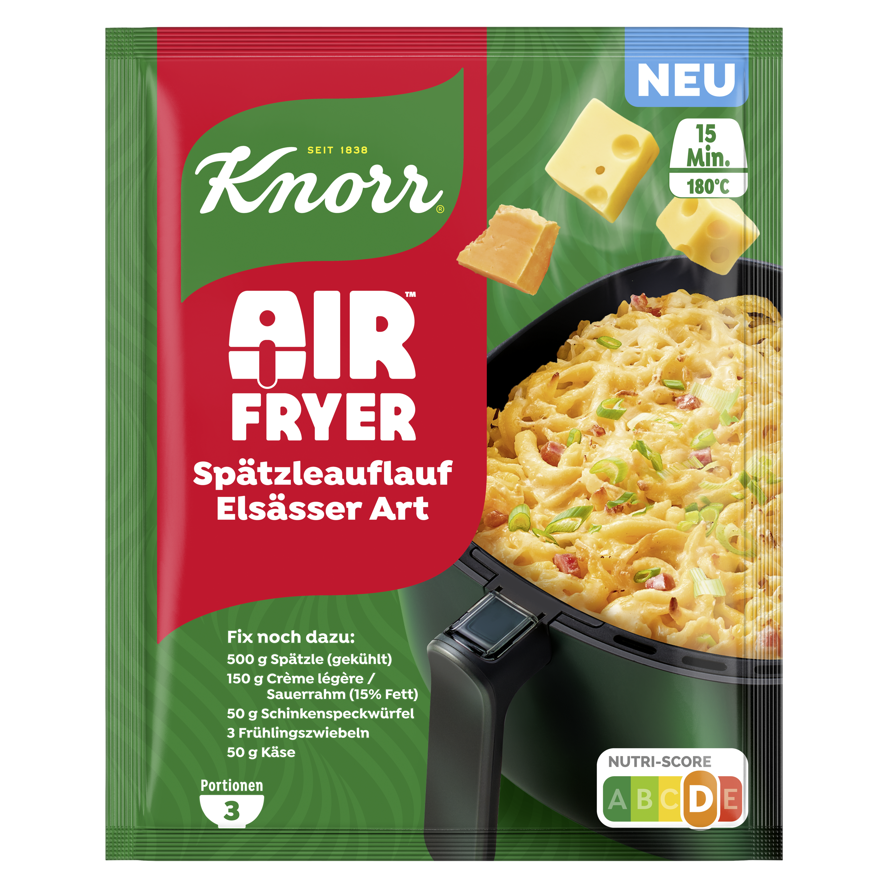 Knorr Fix Air Fryer Spätzleauflauf Elsässer Art 36 g packshot
