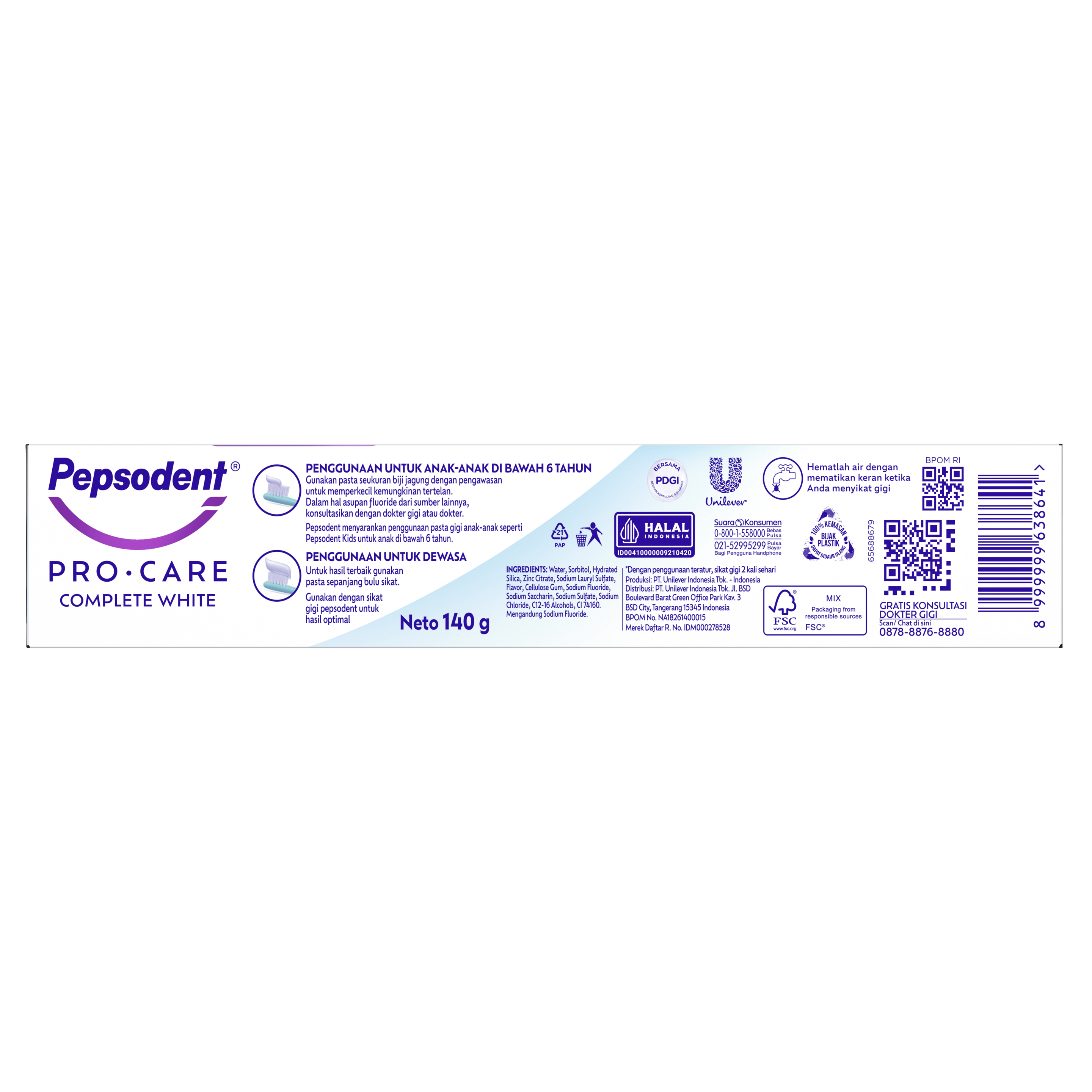 Pepsodent PRO CARE Complete White