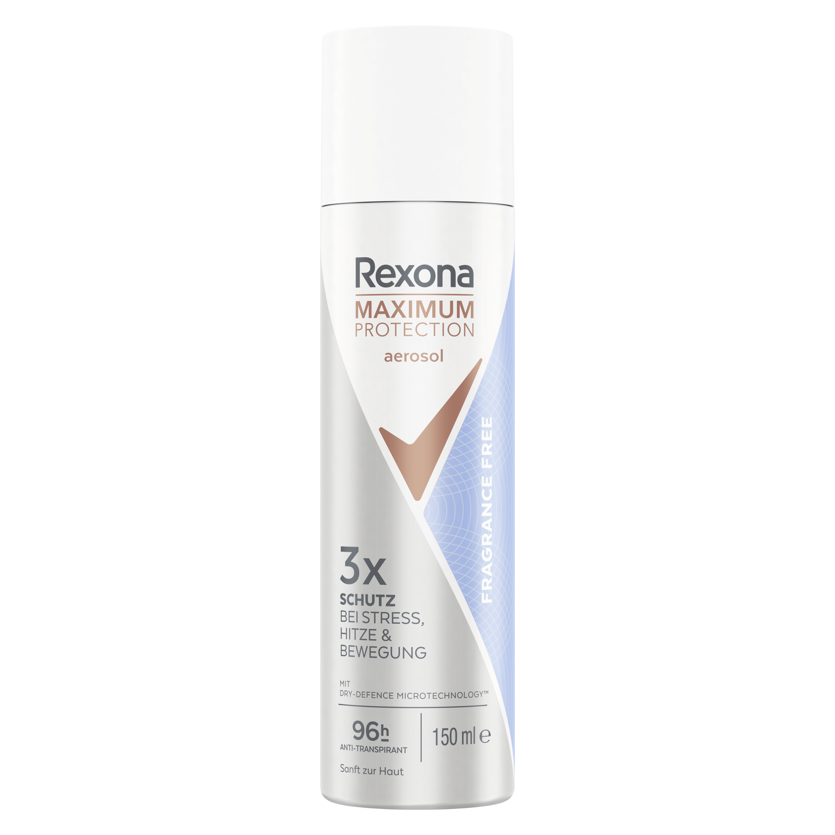 Rexona Maximum Protection Fragrance Free Anti-Transpirant Deospray 150ml packshot