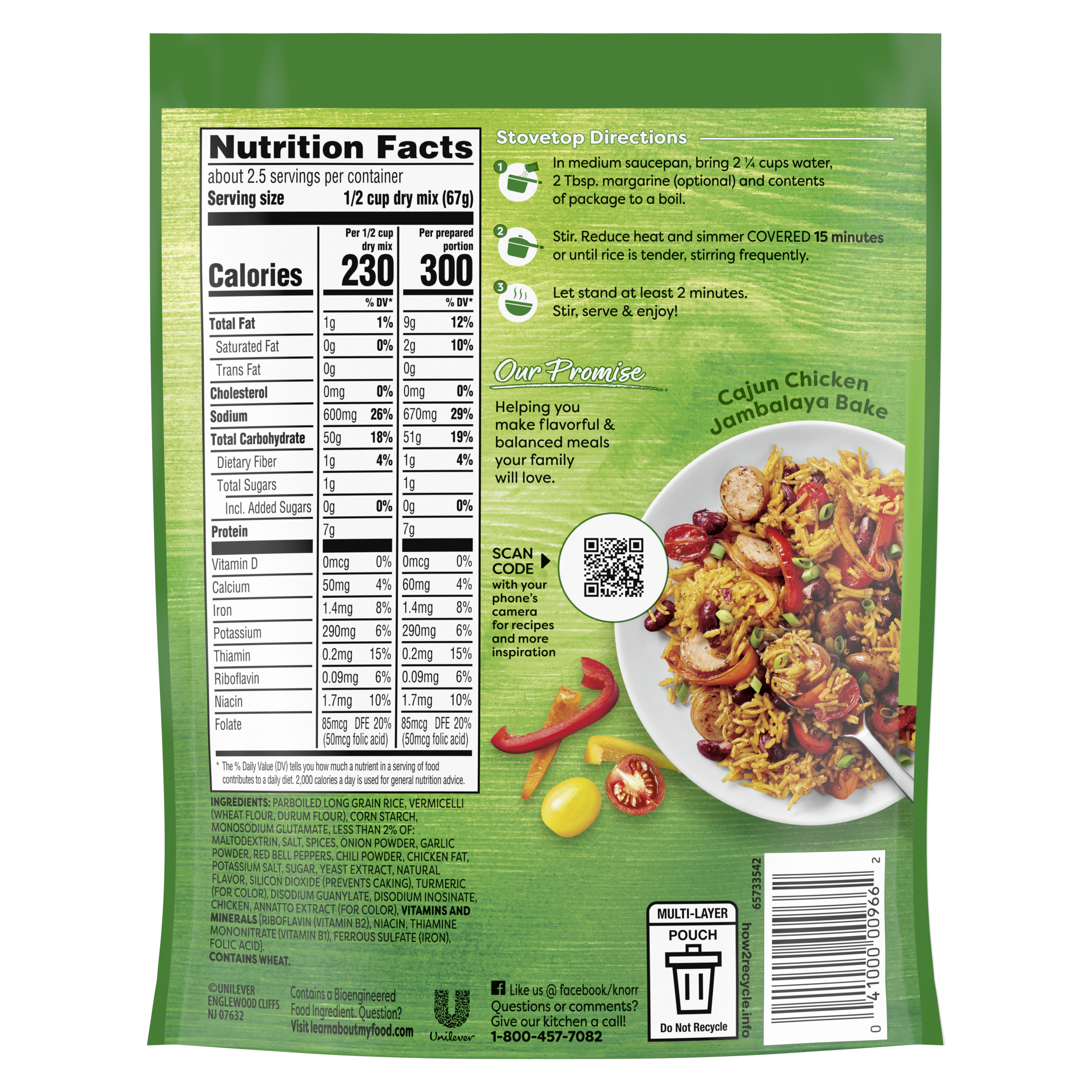 Cajun Chicken Flavored Rice