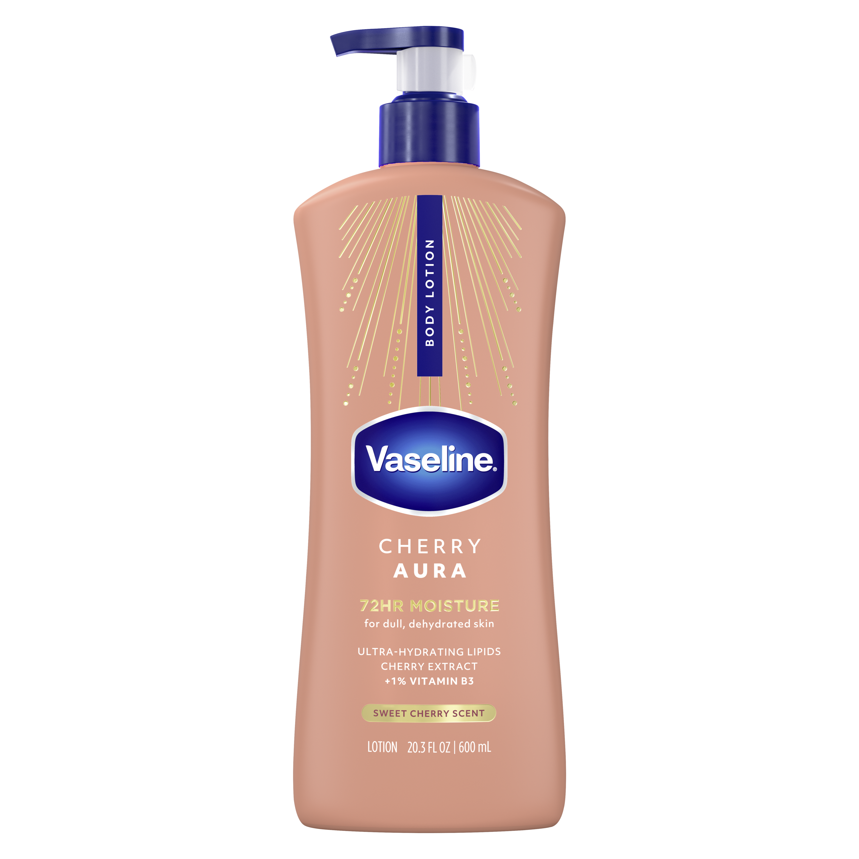 Vaseline Cherry Aura Body Lotion front of pack packshot