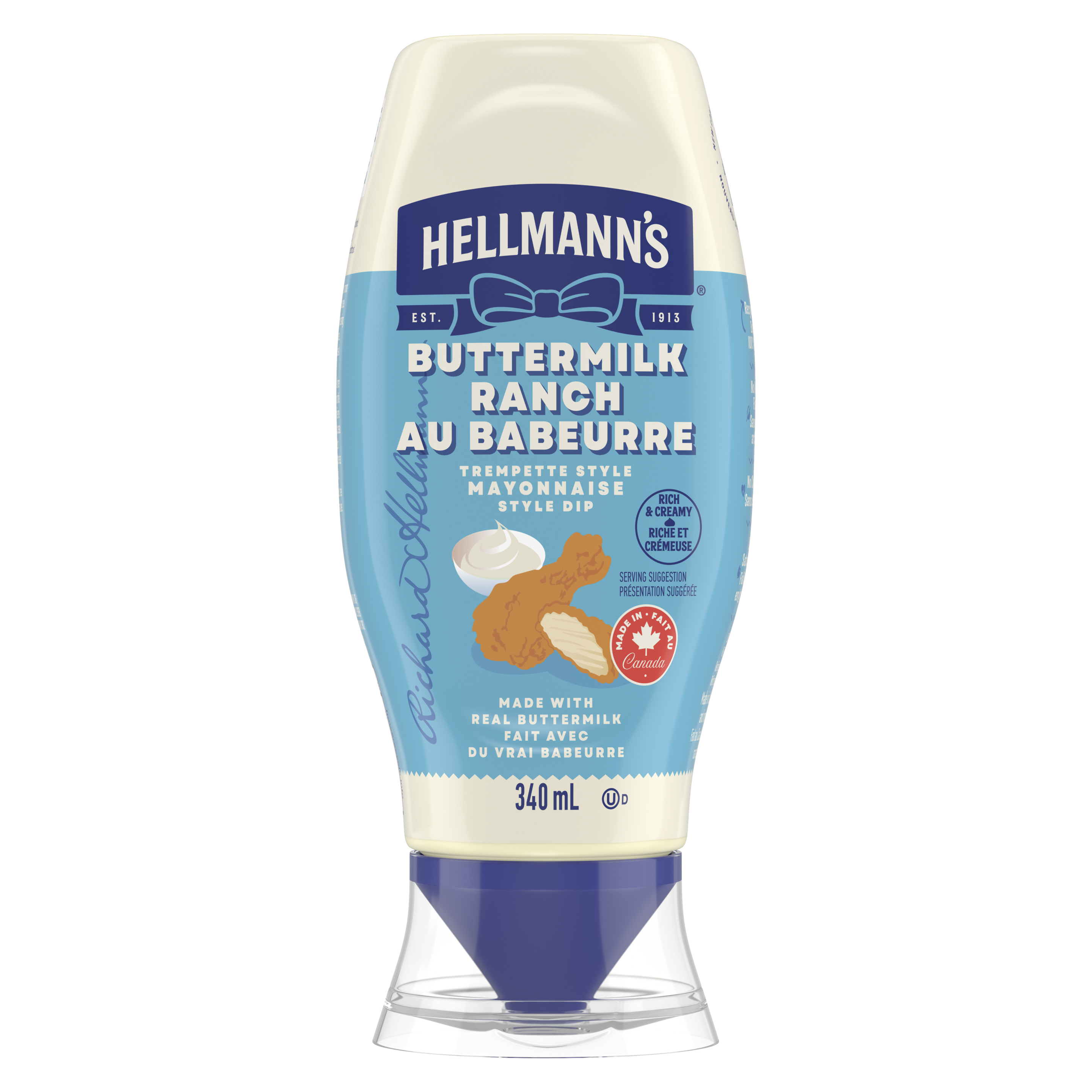 Hellmann’s Buttermilk Ranch Chicken Wing Mayo Style Dip packshot