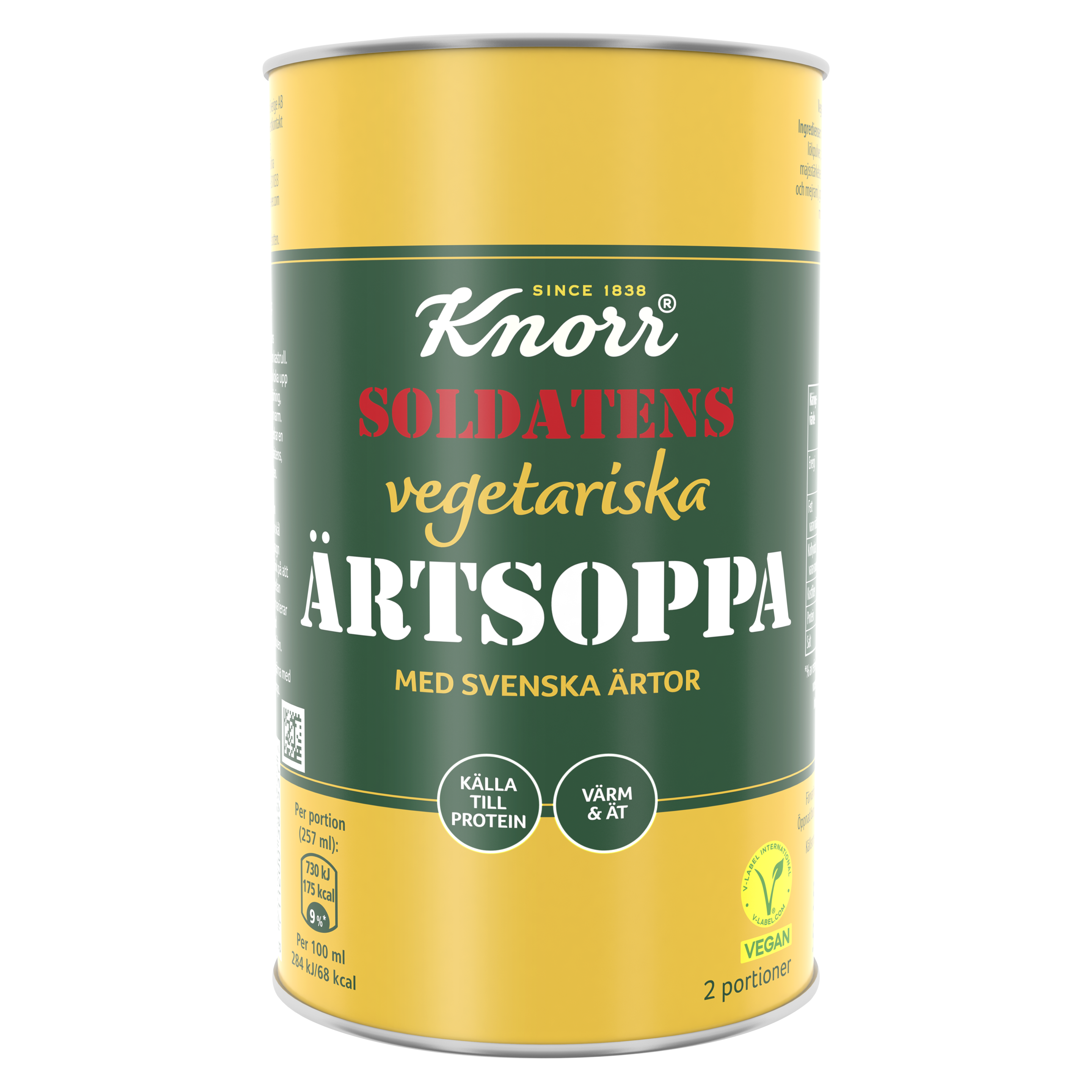 Soldatens vegetariska ärtsoppa packshot