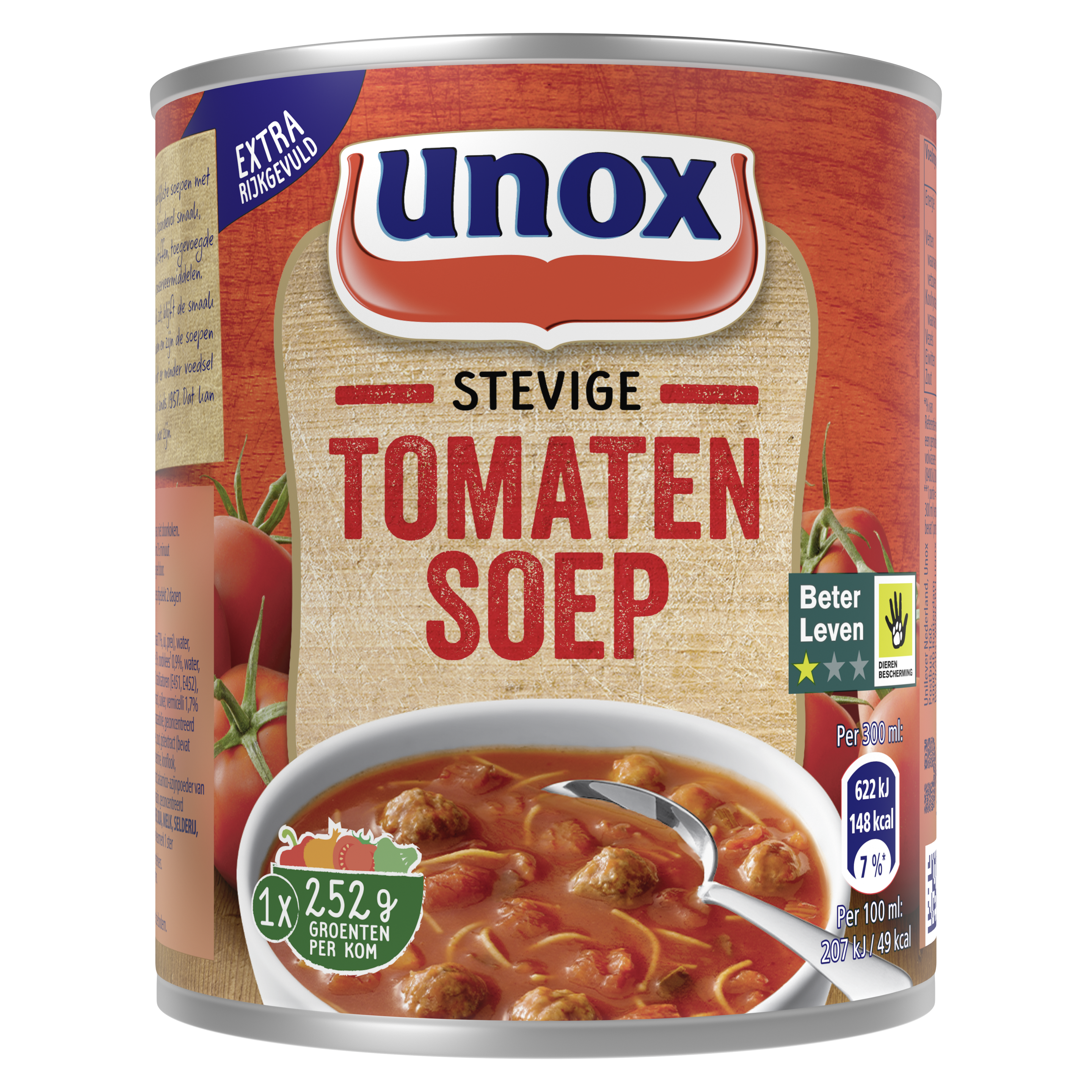 Unox Soep in blik Stevige Tomatensoep 300 ml packshot