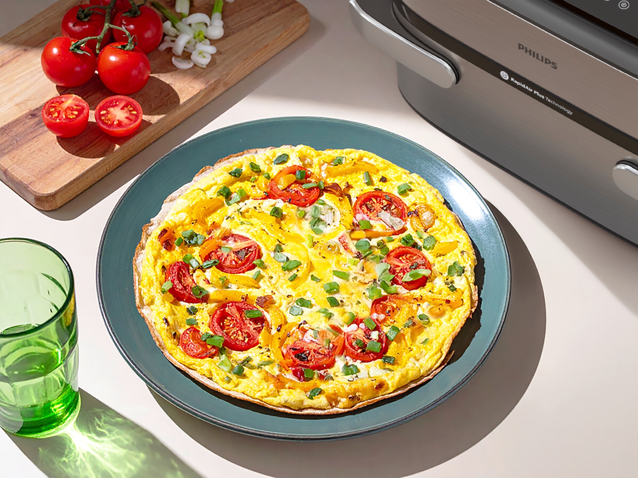 Wrap mit Omelette in der Heißluftfritteuse 20 Min  recipe