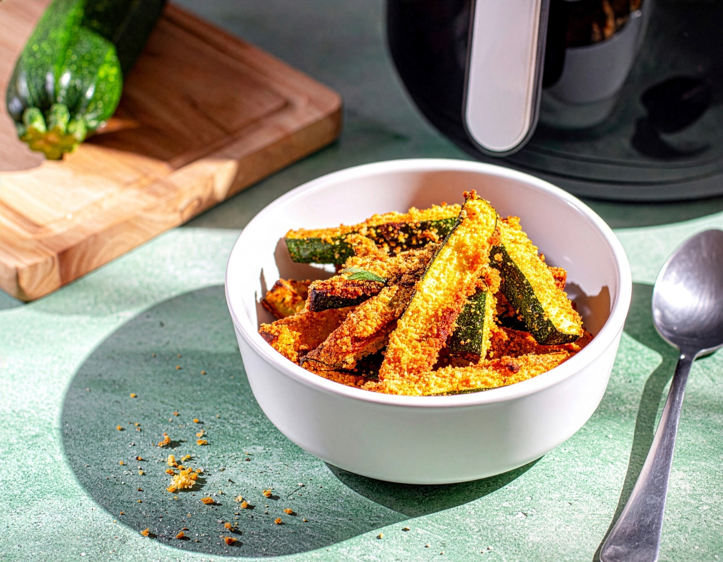 Crispy Zucchini Fries aus dem Air Fryer 22 Min  recipe