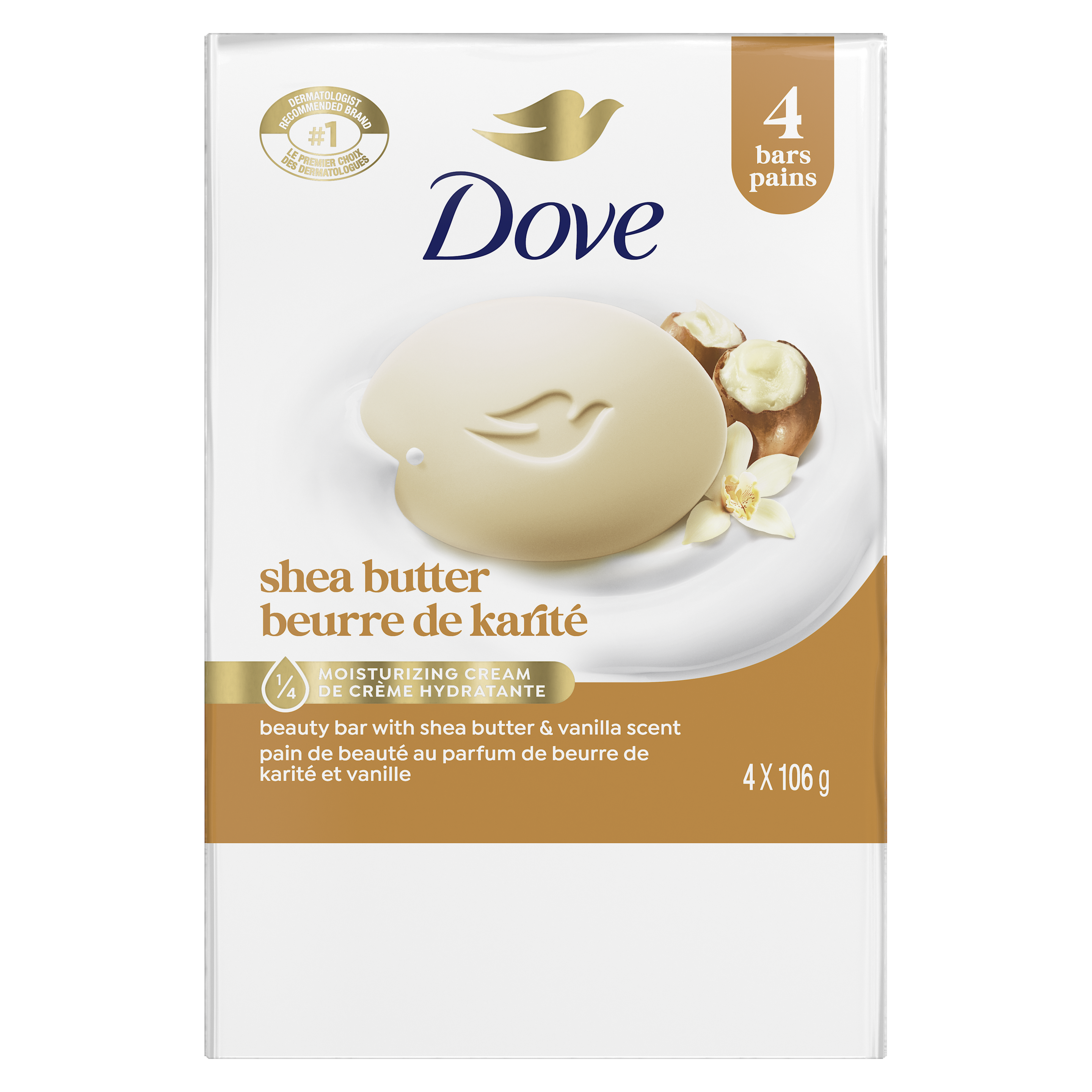 Purely Pampering Shea Butter with Warm Vanilla Scent Beauty Bar