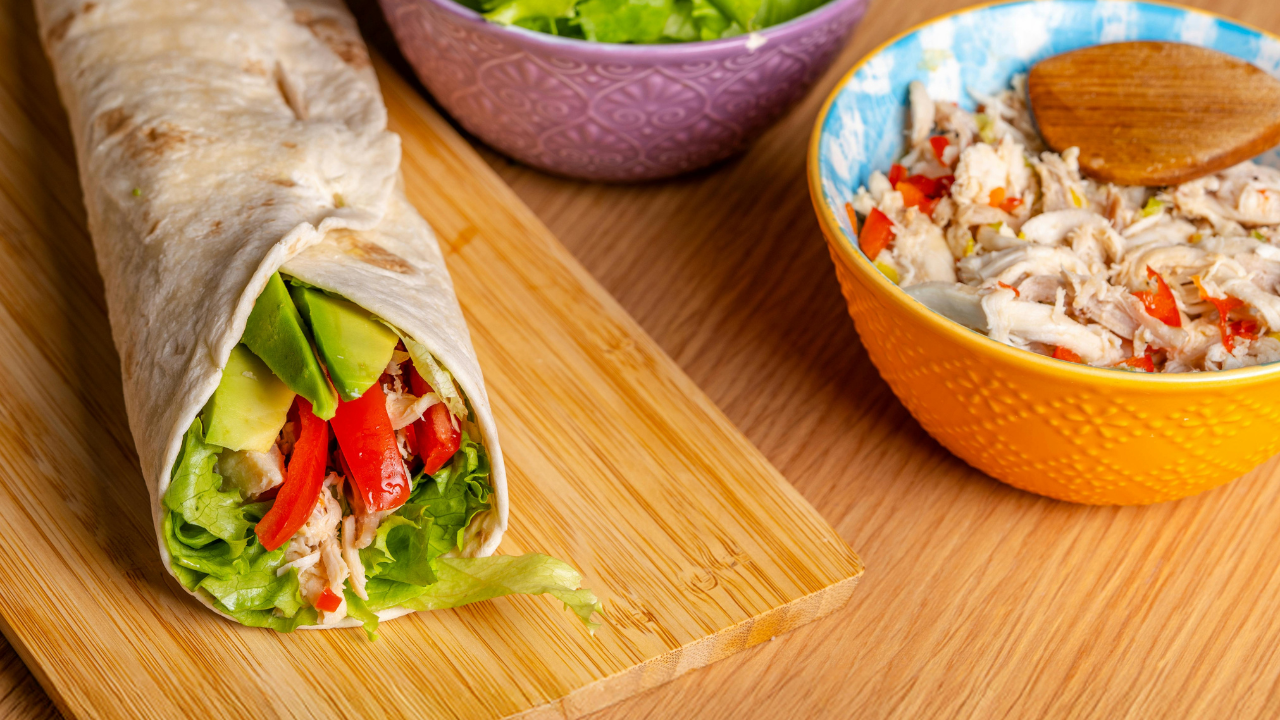 Avocado Stuffed Roti Roll