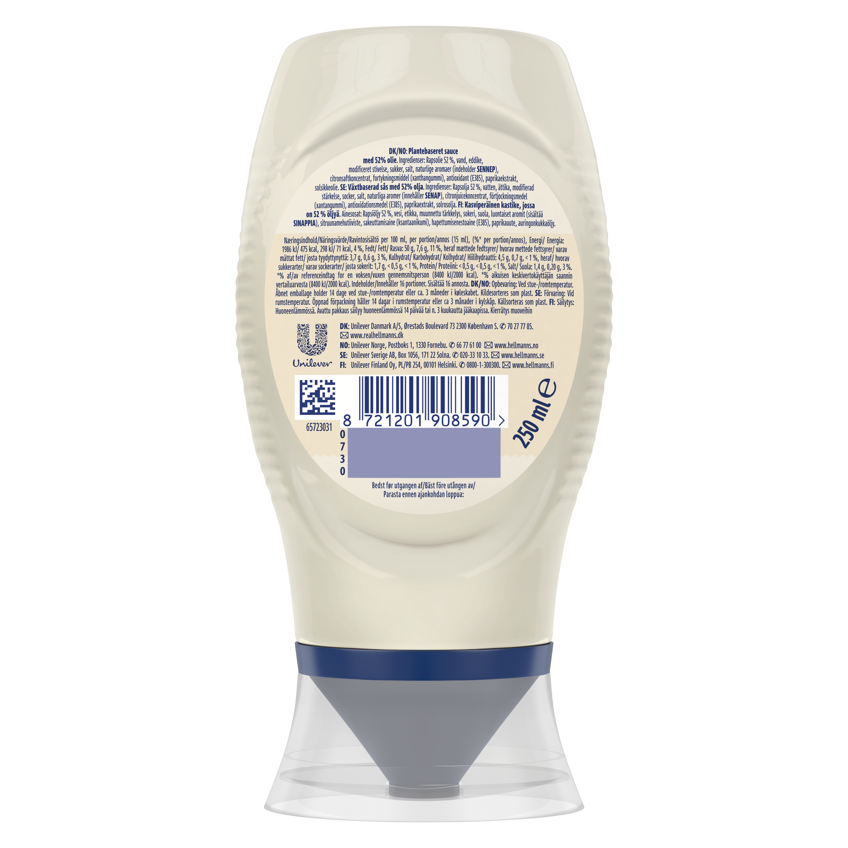 Hellmann's Kasvipohjainen Majoneesi 250 ml