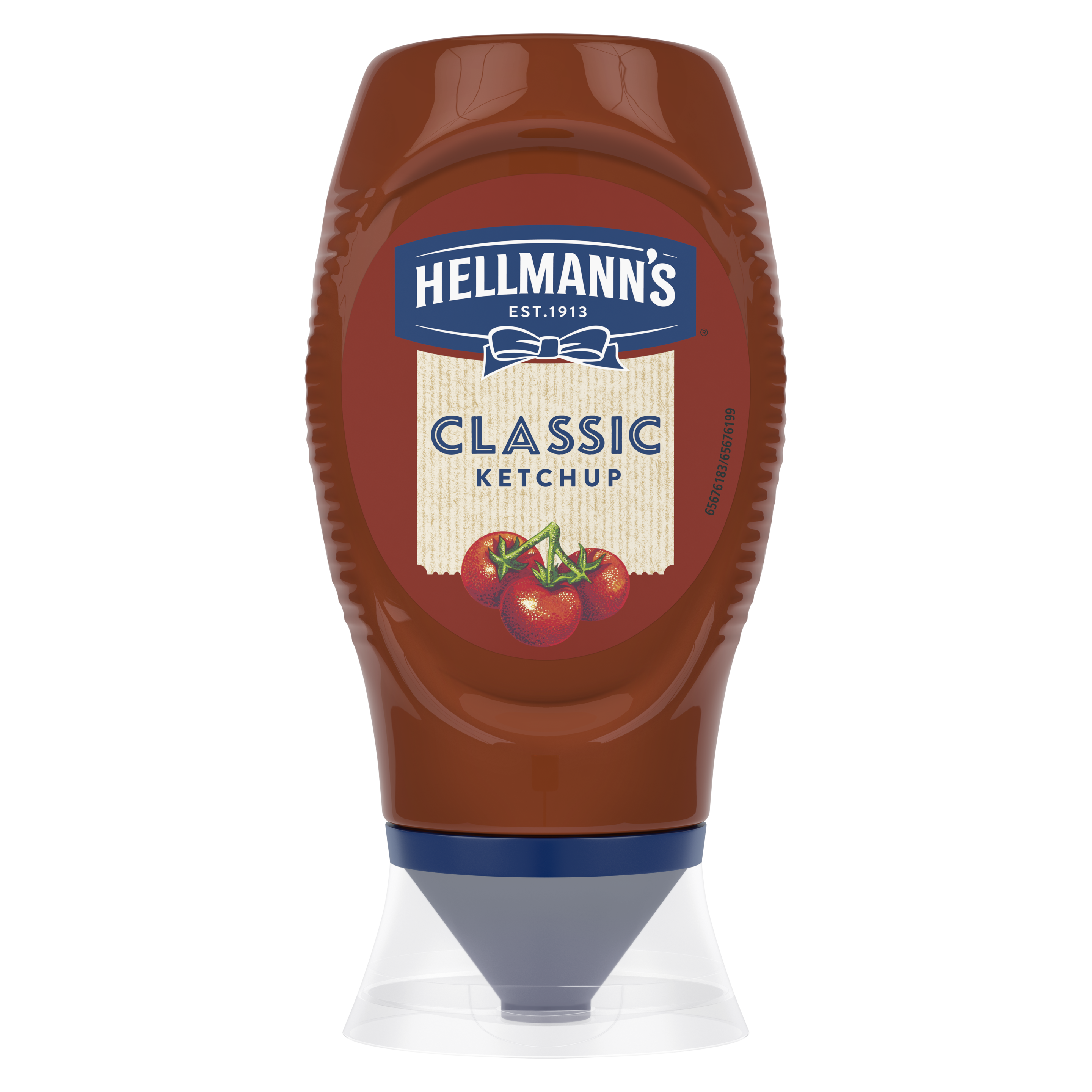 Hellmann's Κλασσική Κέτσαπ Σε Πλαστικό Top Down packshot