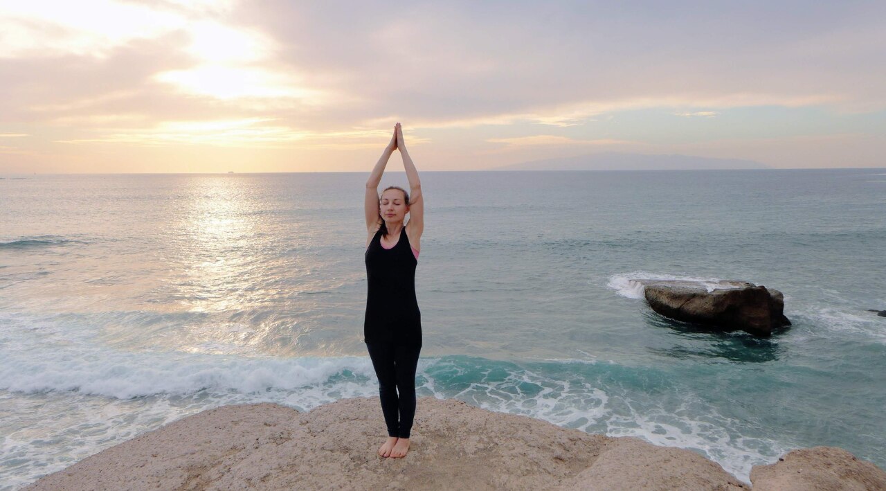 1. Tadasana (Mountain Pose)