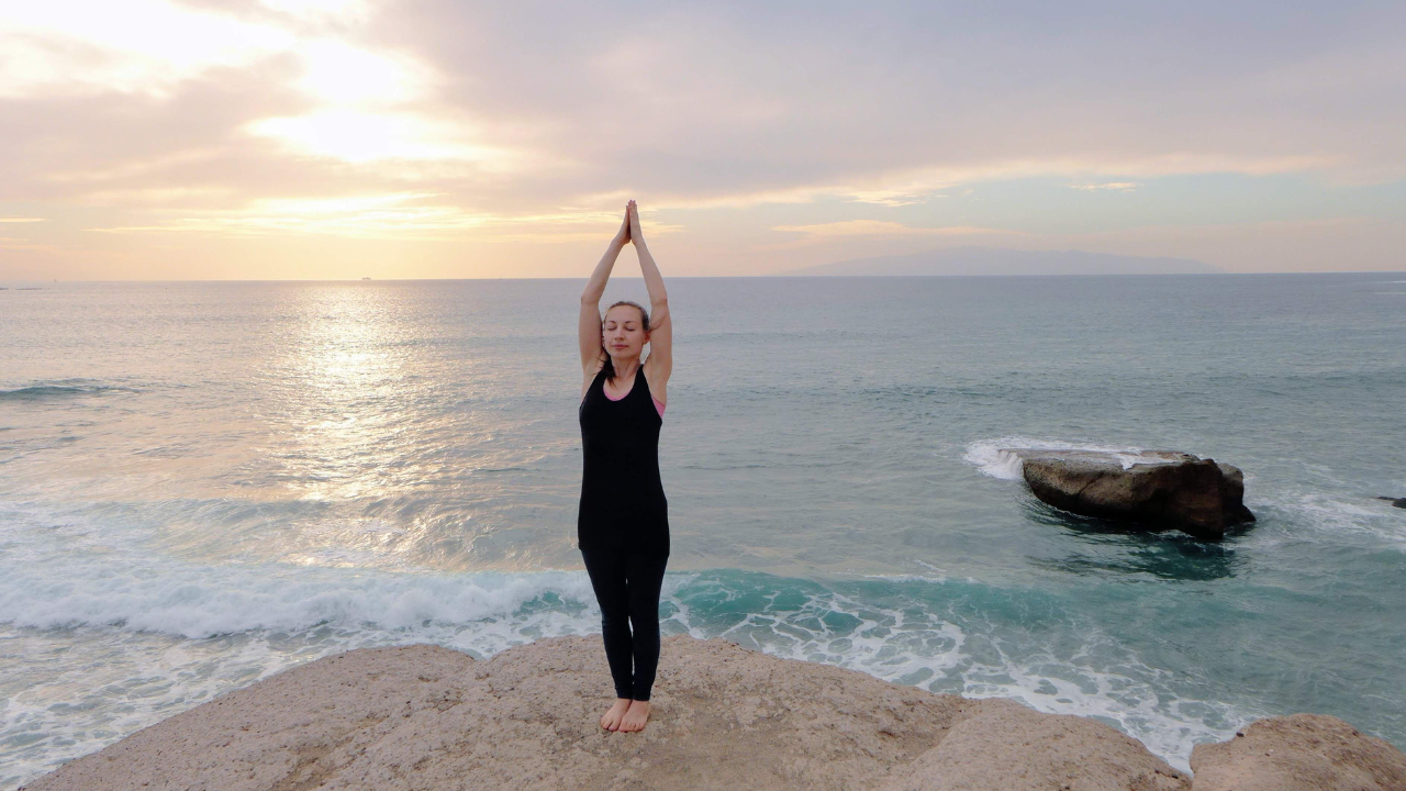 1. Tadasana (Mountain Pose)