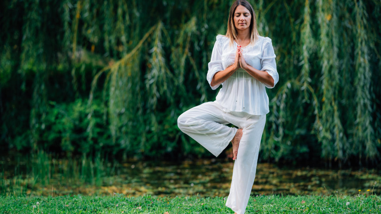 2. Vrikshasana (Tree Pose)
