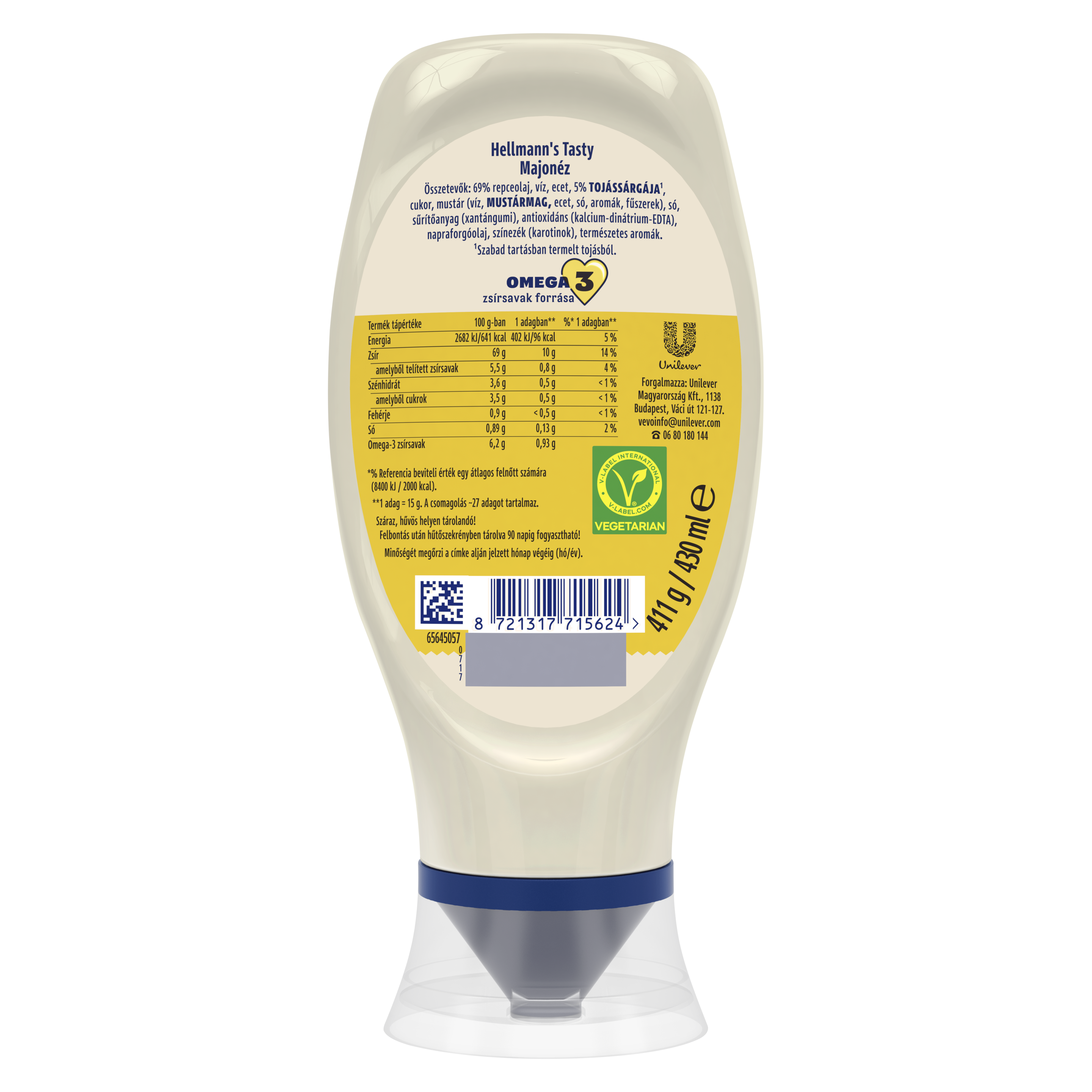 HELLMANN'S Tasty majonéz 411g