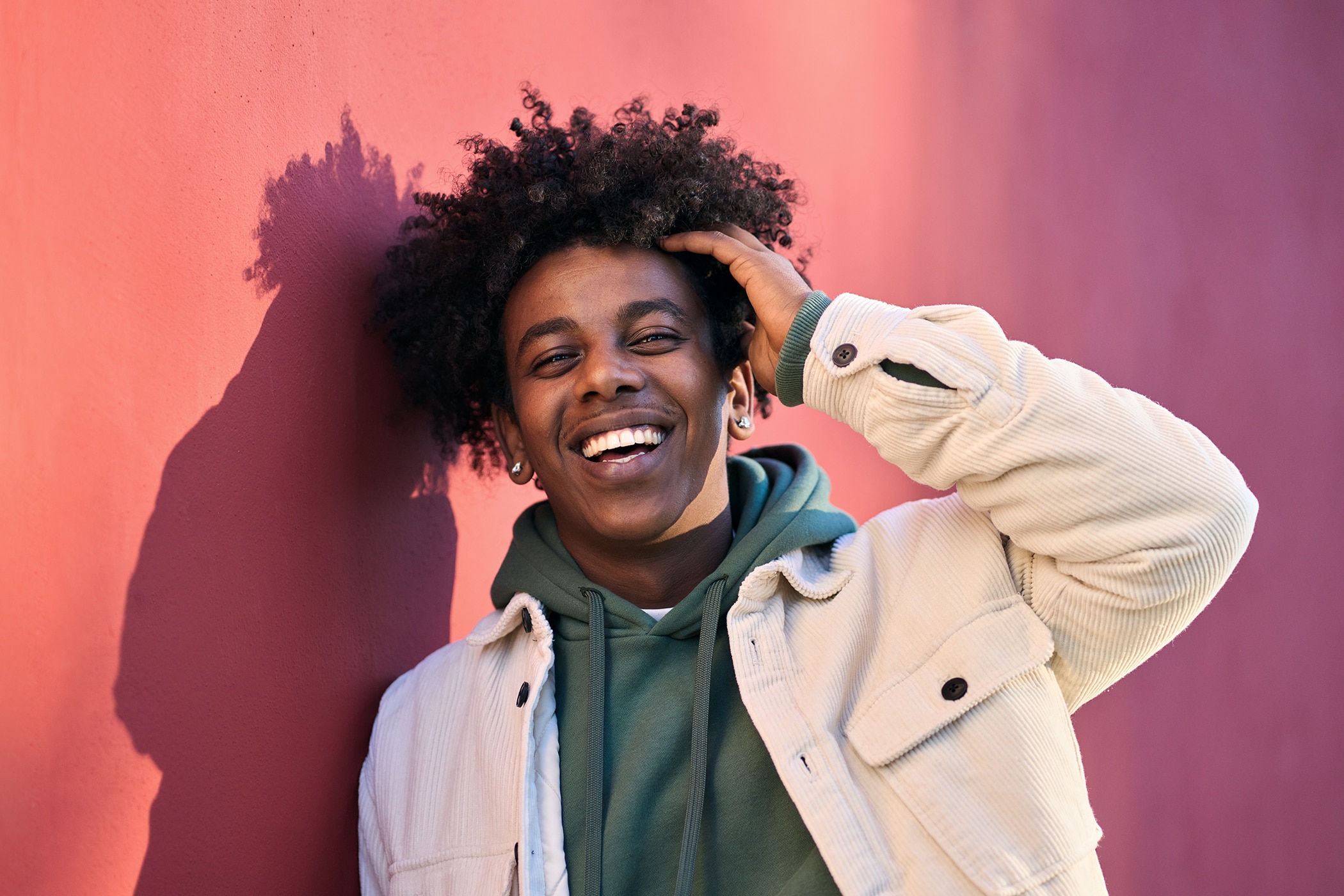 Happy Gen Z male who knows how to manage bromhidrosis