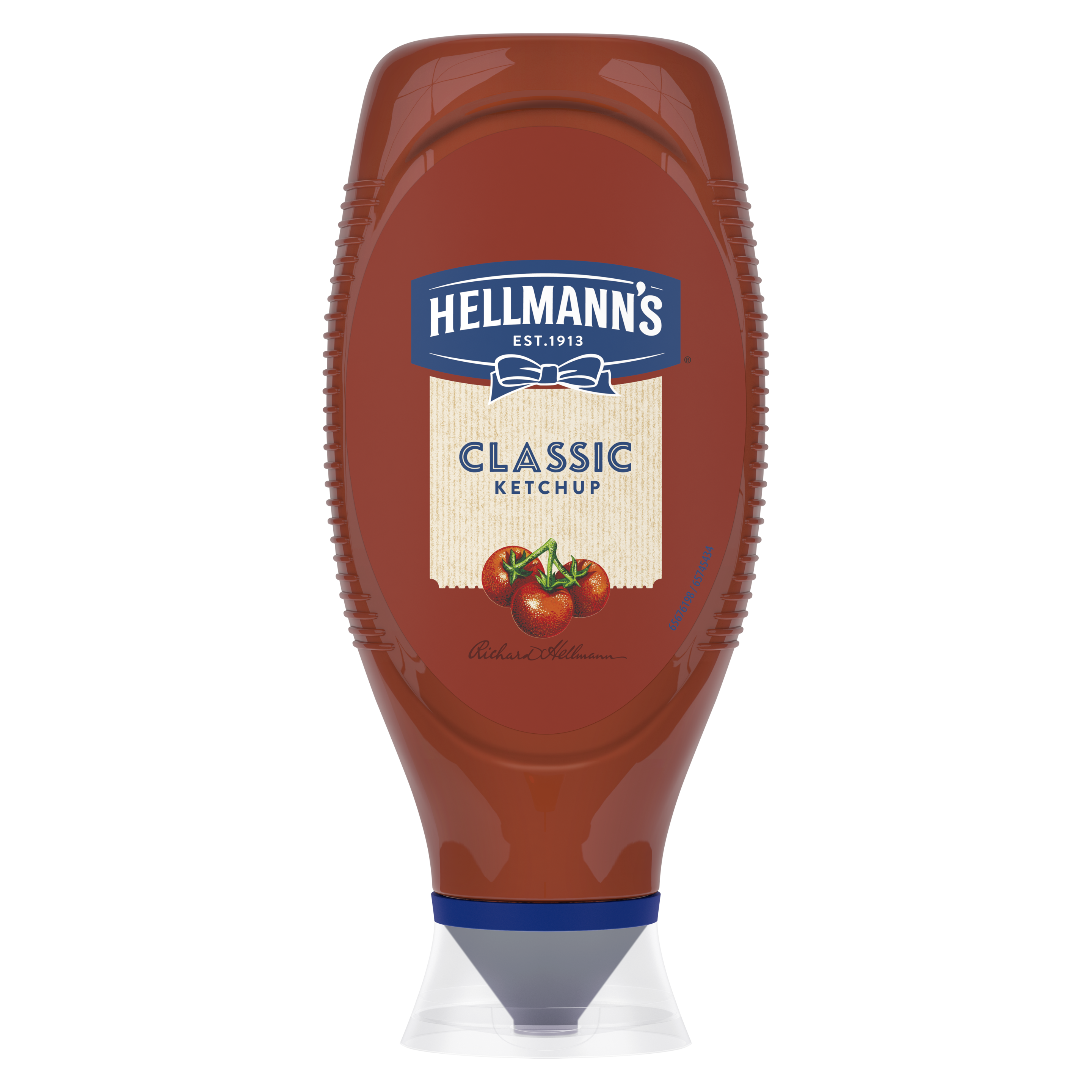 Hellmann's Κλασσική Κέτσαπ Σε Πλαστικό Top Down packshot