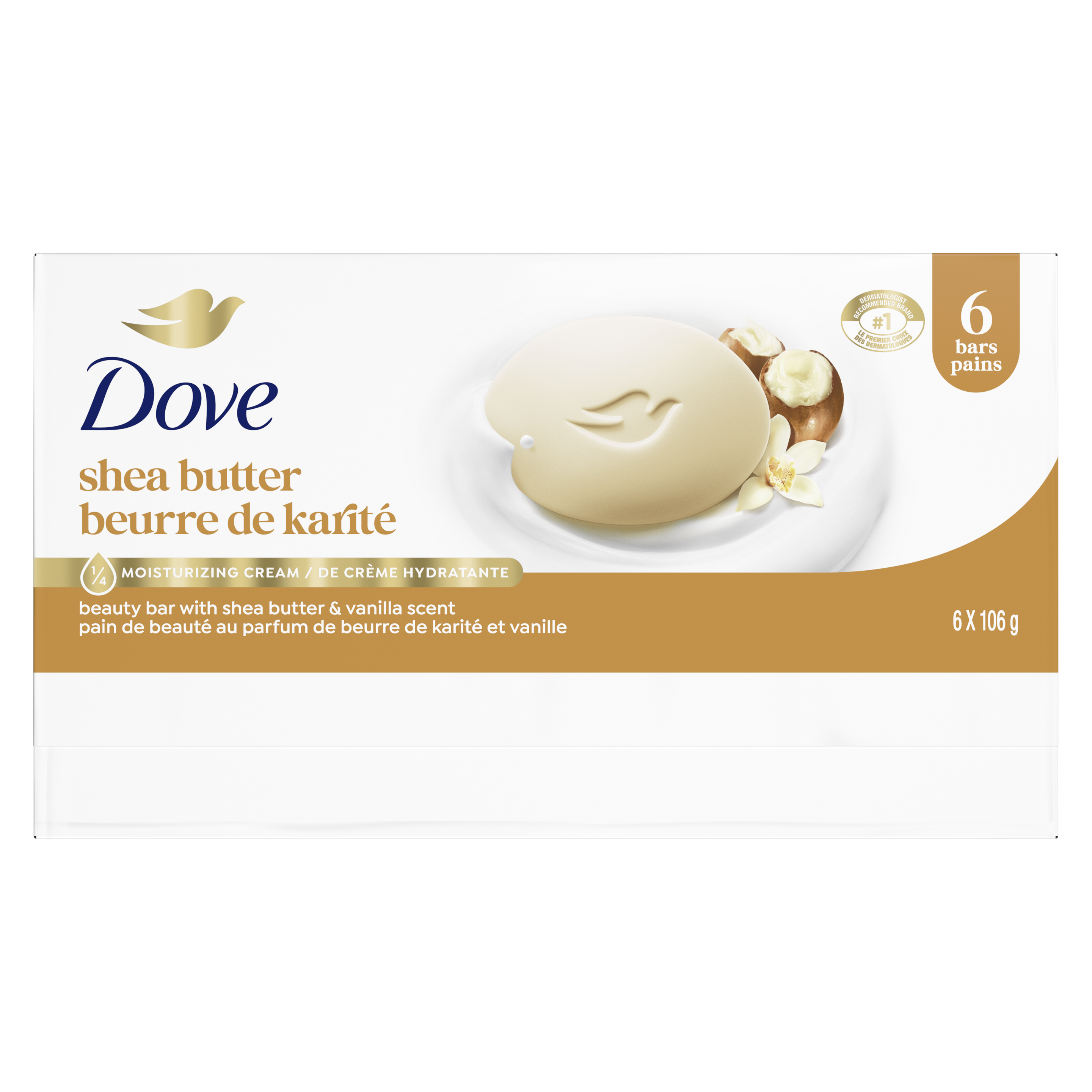 Purely Pampering Shea Butter with Warm Vanilla Scent Beauty Bar