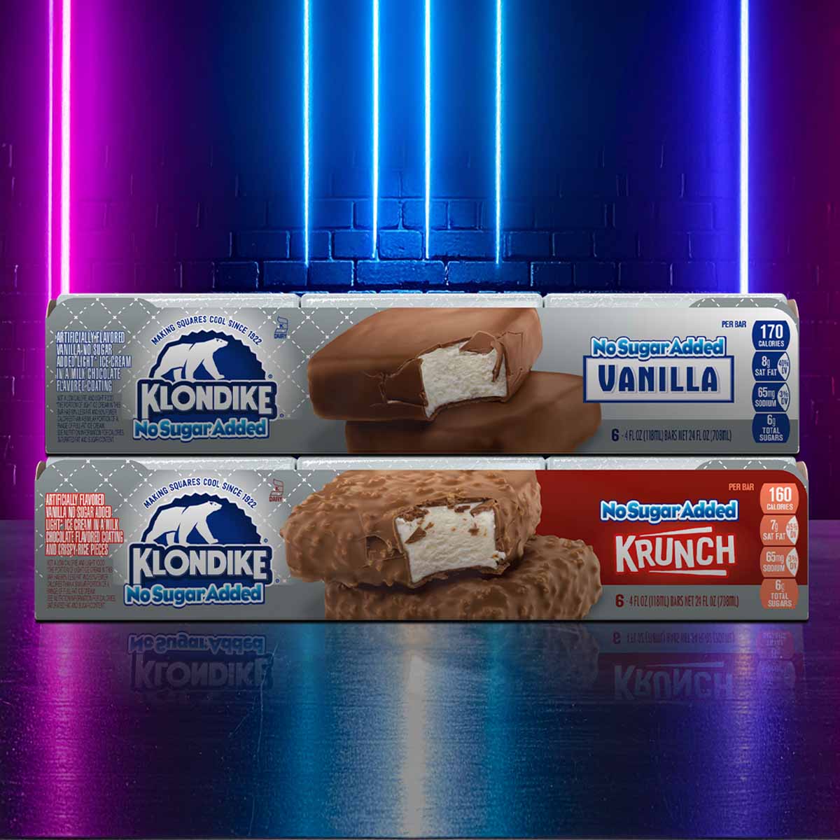 No Sugar Added vs. Sugar Free Klondike Ice Cream